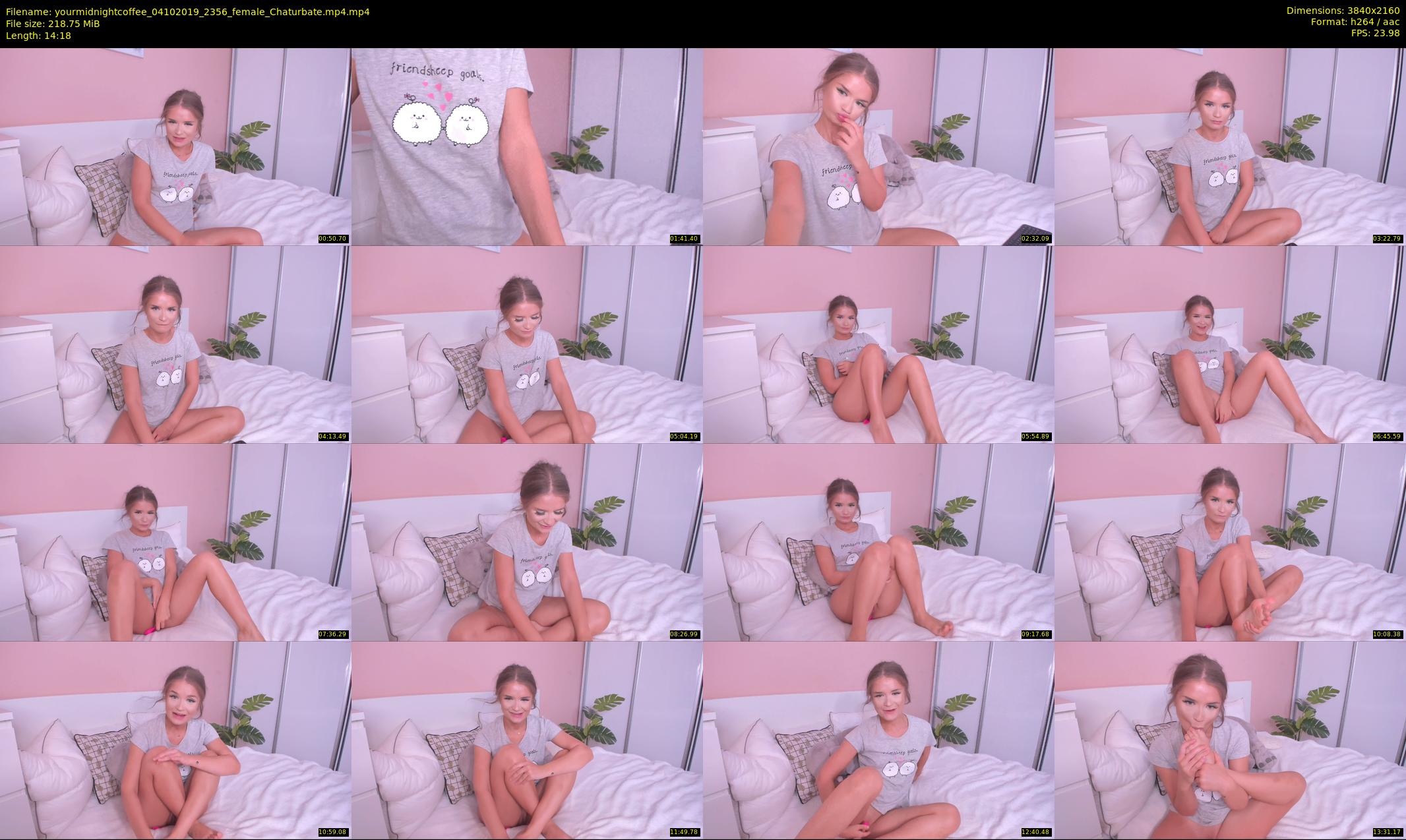yourmidnightcoffee — 15 minute Chaturbate female cam show recording, 4K, Oct 4, 2019