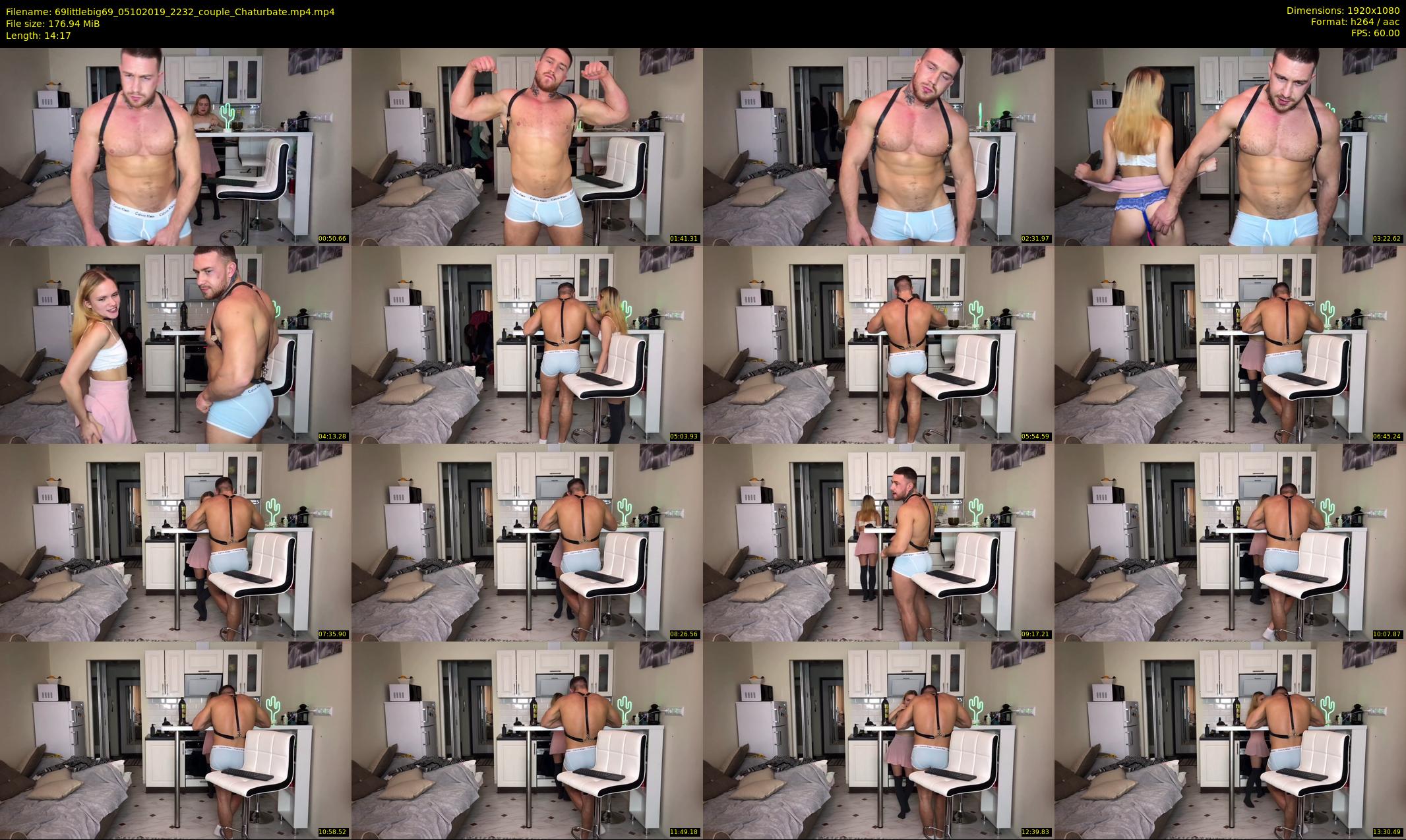 69littlebig69 — 15 minute Chaturbate couple cam show recording, 1080p, Oct 5, 2019