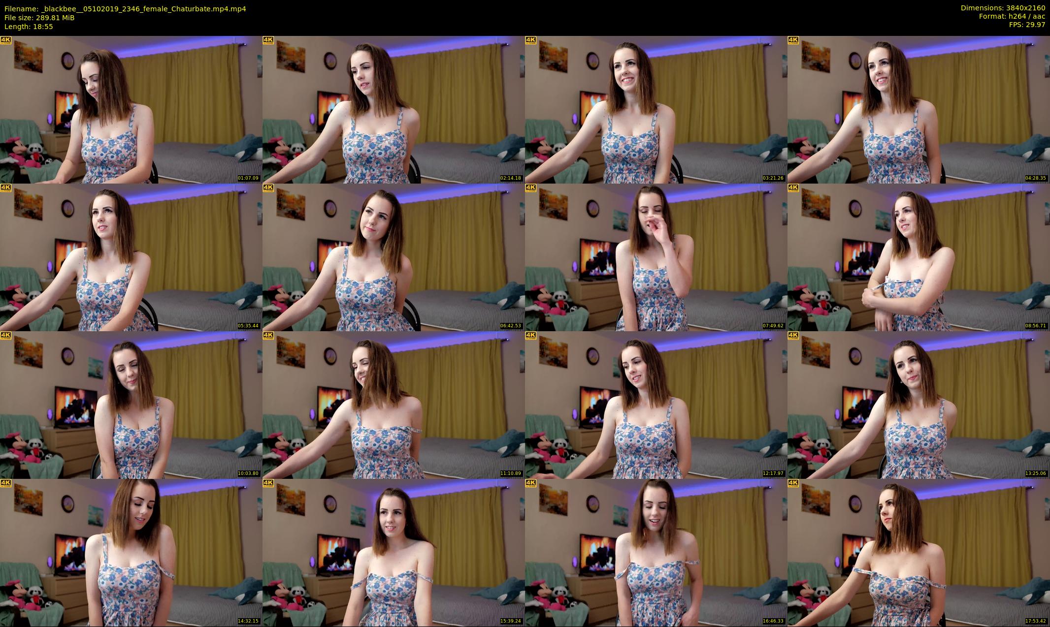 _blackbee_ — 19 minute Chaturbate female cam show recording, 4K, Oct 5, 2019