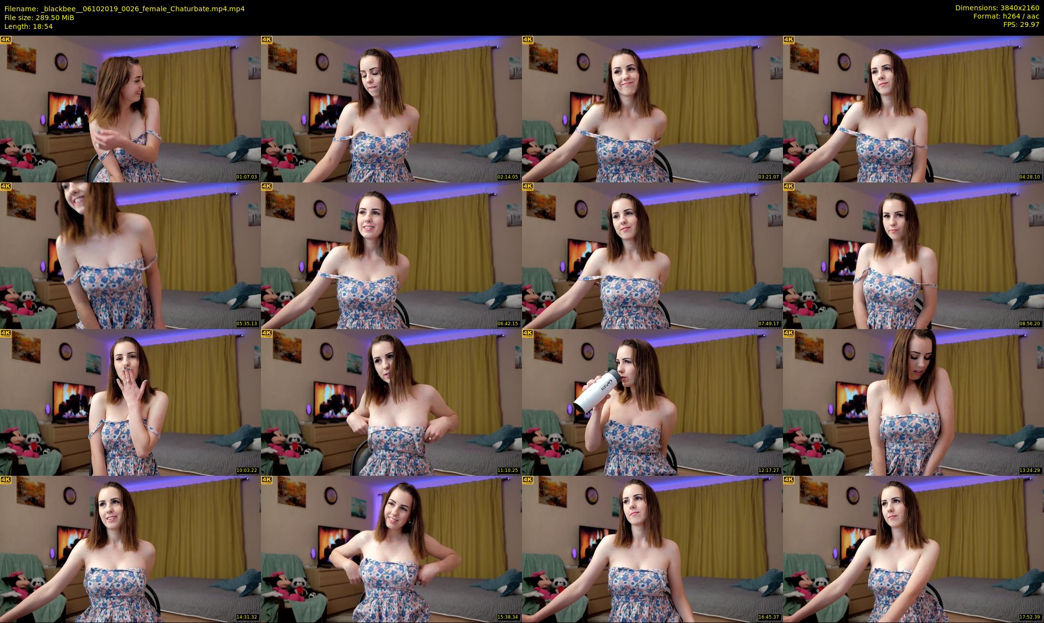 _blackbee_ — 19 minute Chaturbate female cam show recording, 4K, Oct 6, 2019