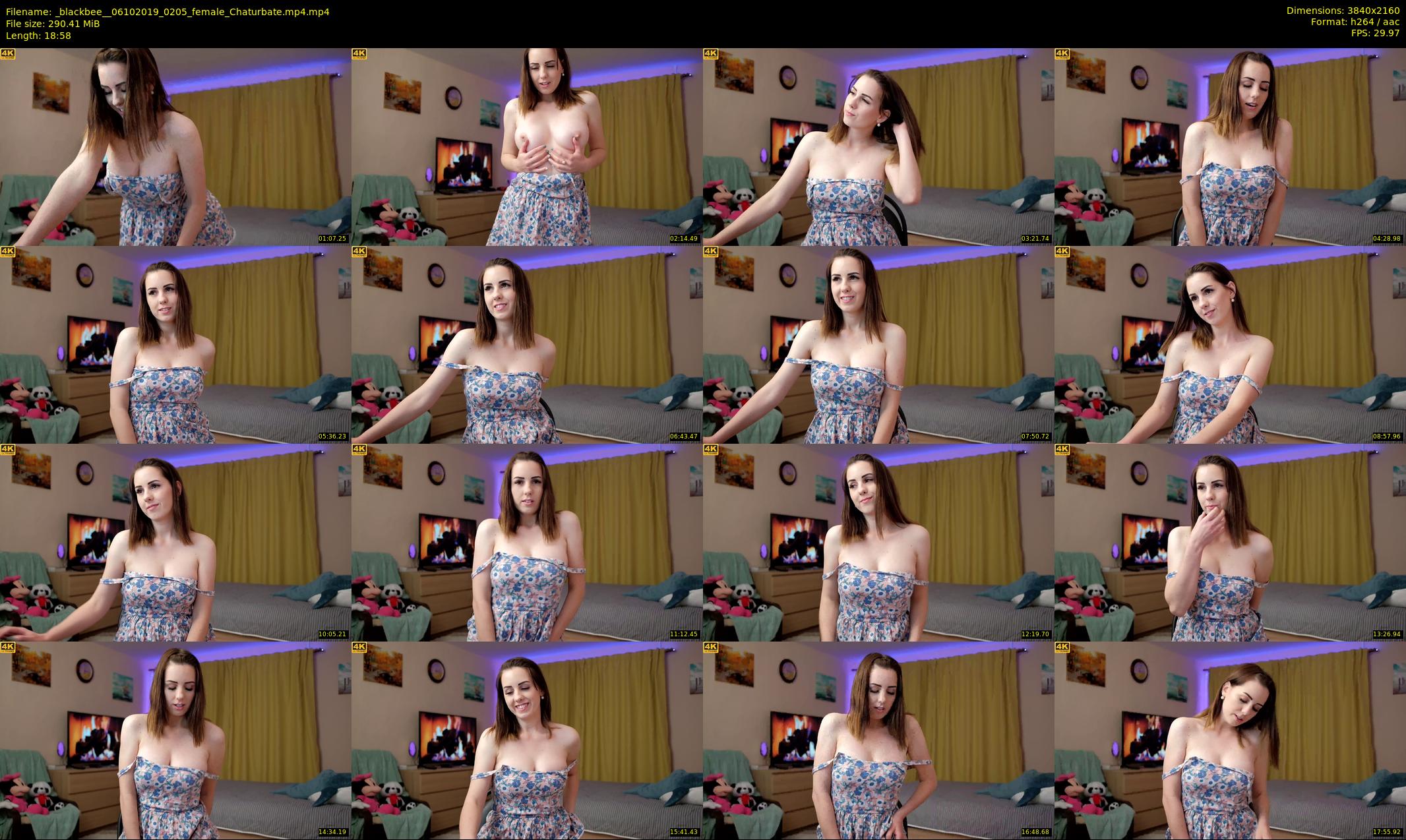_blackbee_ — 19 minute Chaturbate female cam show recording, 4K, Oct 6, 2019