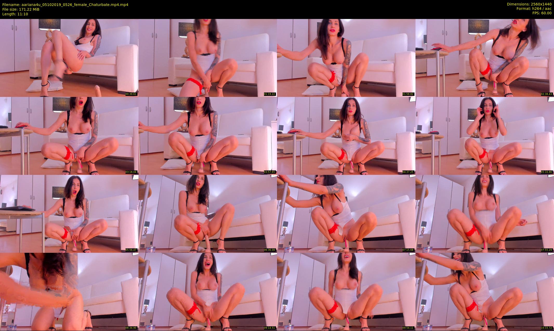 aariana4u — 12 minute Chaturbate female cam show recording, 1080p, Oct 5, 2019