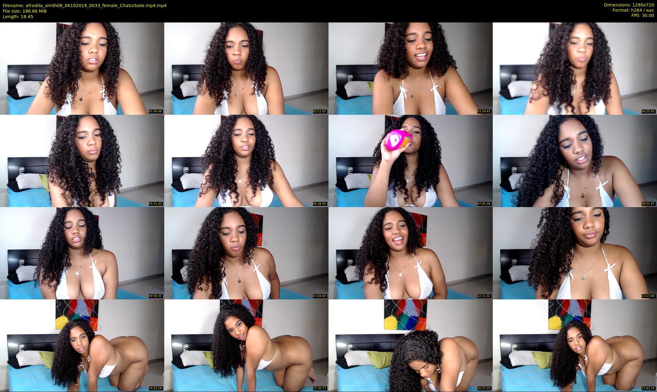 afrodita_smith08 — 19 minute Chaturbate female cam show recording, 720p, Oct 6, 2019