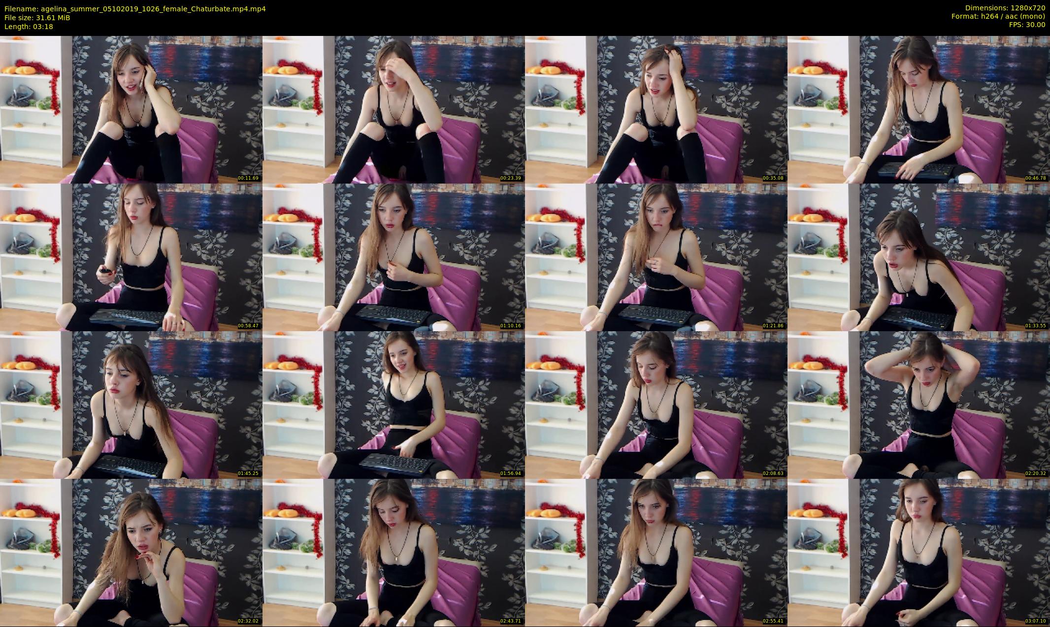 agelina_summer — 4 minute Chaturbate female cam show recording, 720p, Oct 5, 2019