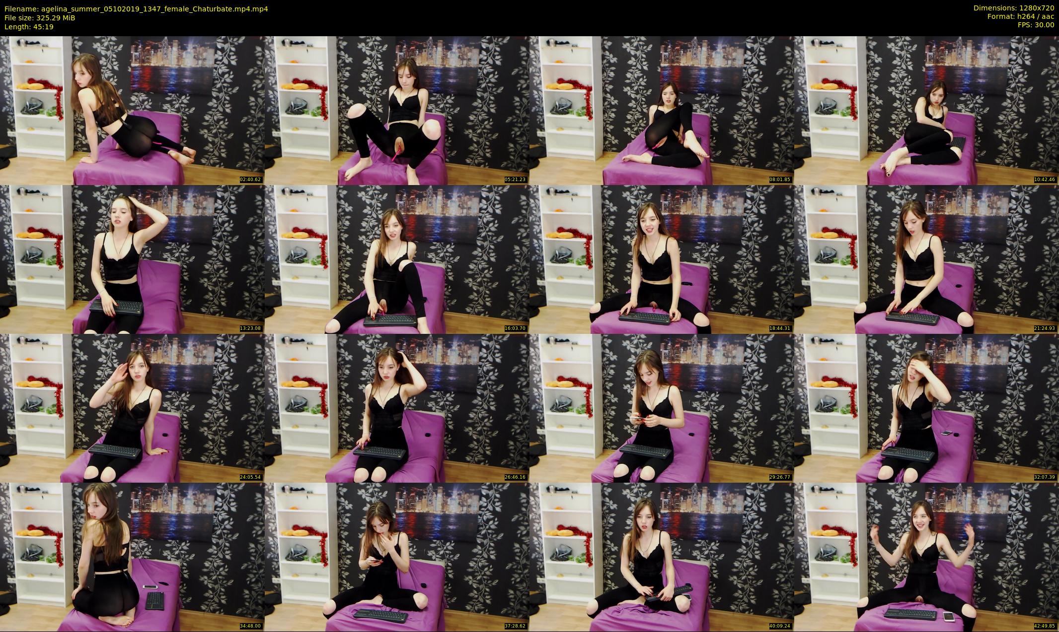 agelina_summer — 46 minute Chaturbate female cam show recording, 720p, Oct 5, 2019