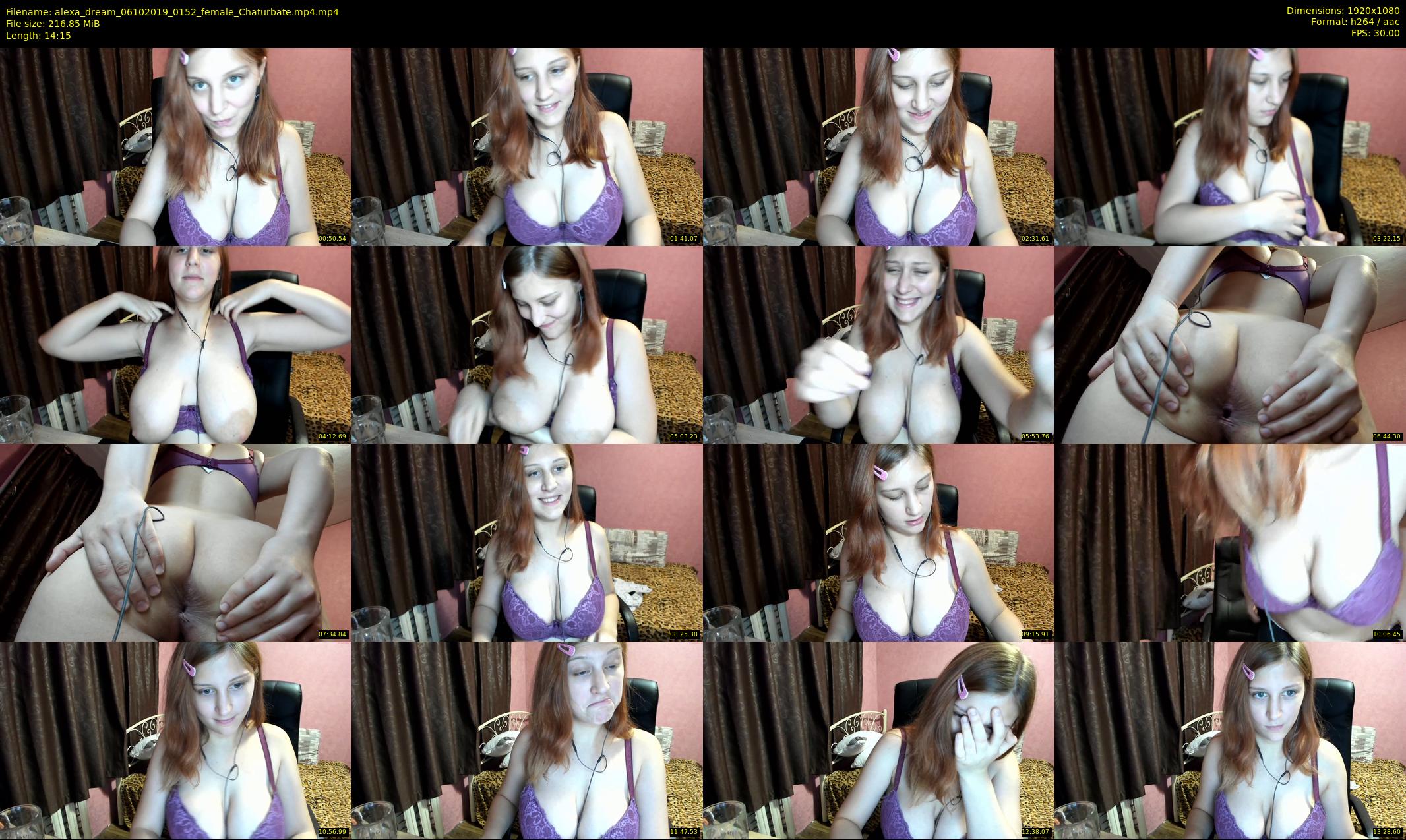 alexa_dream — 15 minute Chaturbate female cam show recording, 1080p, Oct 6, 2019
