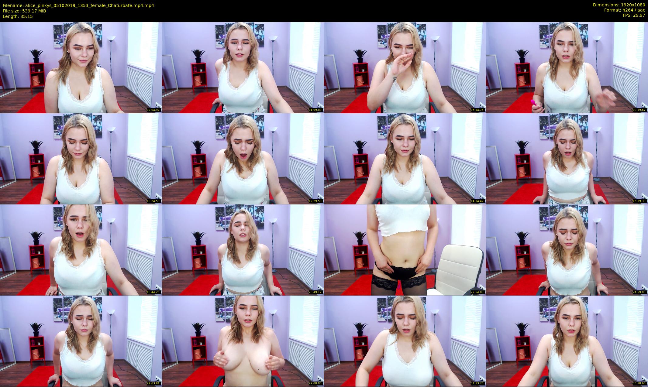 alice_pinkys — 36 minute Chaturbate female cam show recording, 1080p, Oct 5, 2019