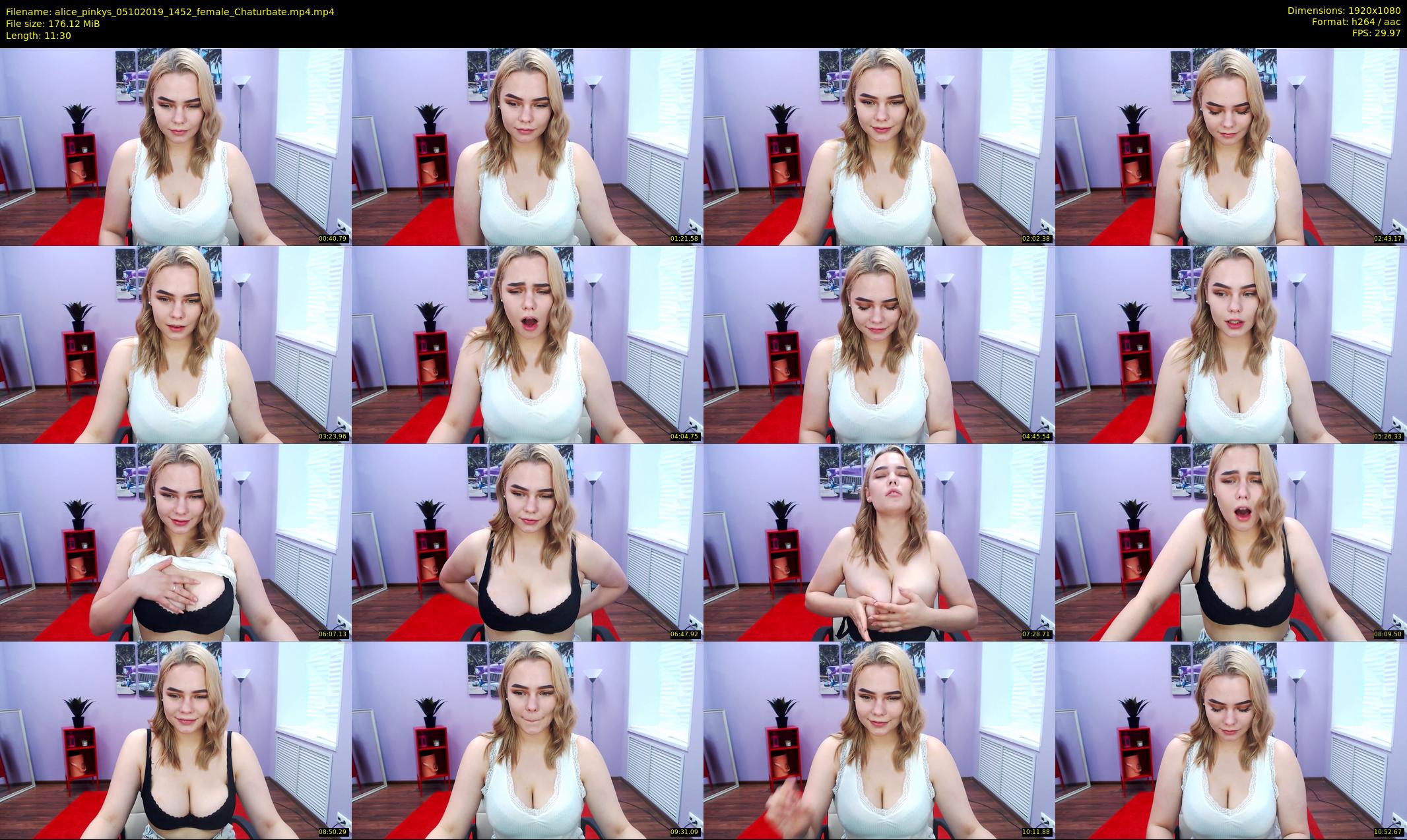 alice_pinkys — 12 minute Chaturbate female cam show recording, 1080p, Oct 5, 2019