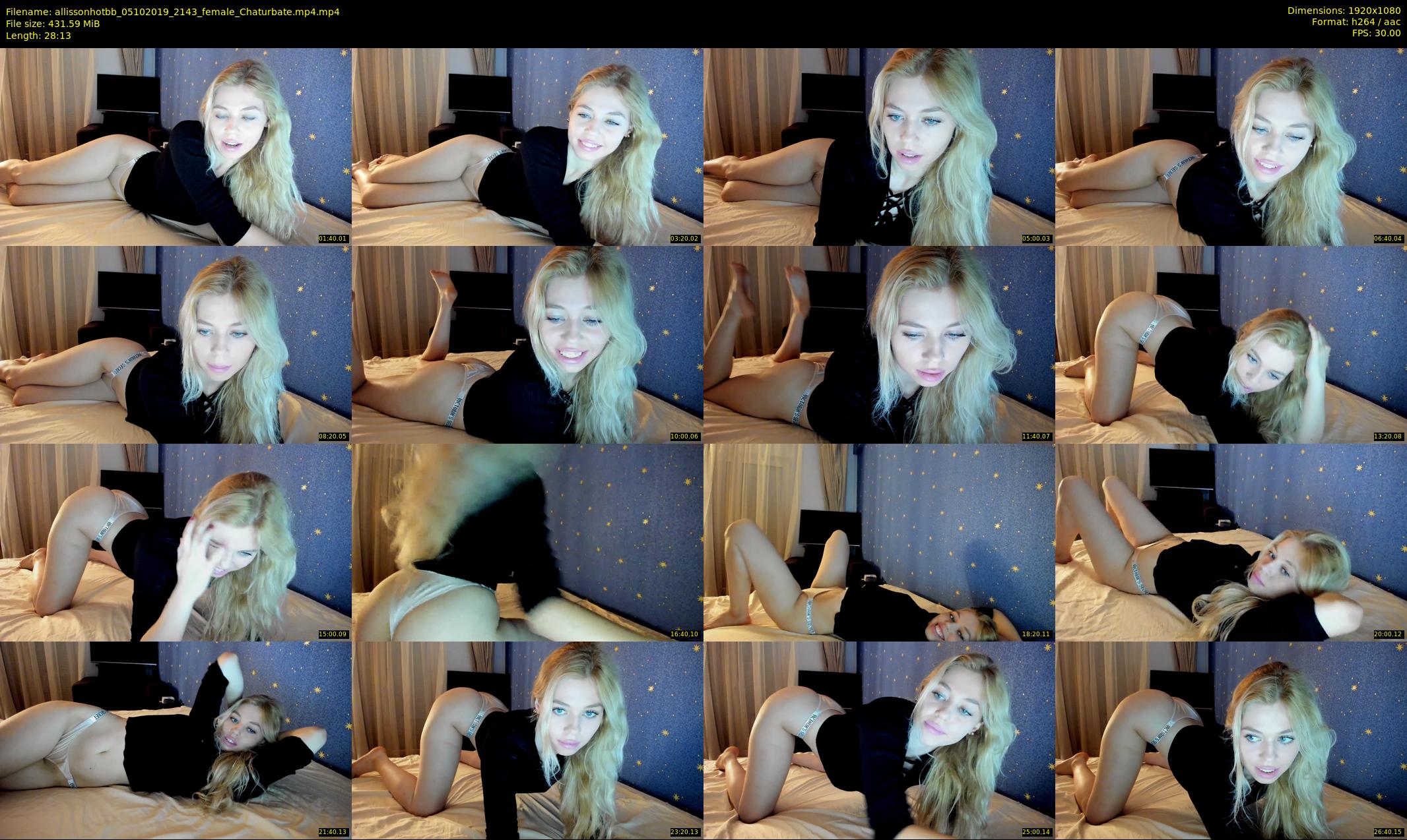 allissonhotbb — 29 minute Chaturbate female cam show recording, 1080p, Oct 5, 2019