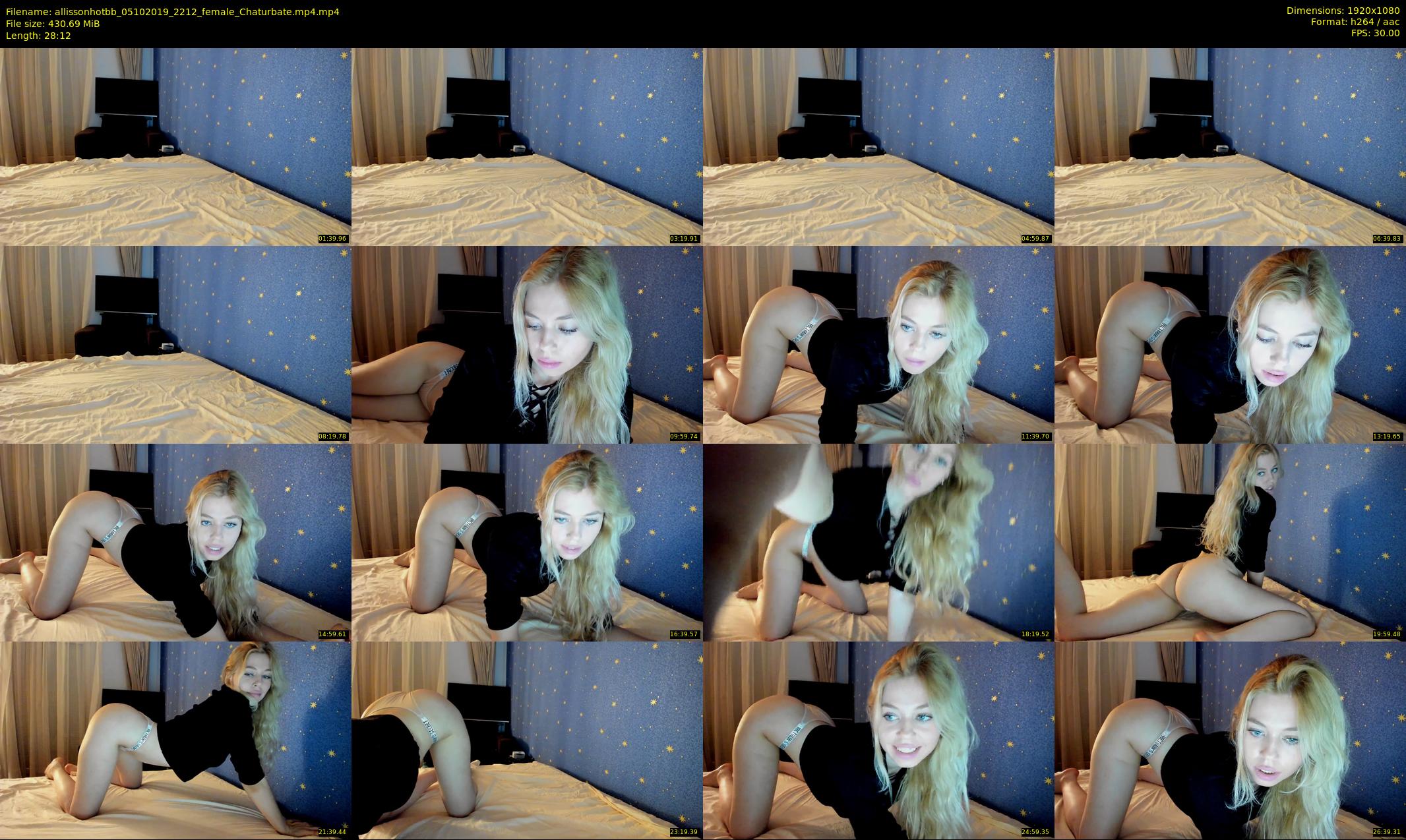 allissonhotbb — 29 minute Chaturbate female cam show recording, 1080p, Oct 5, 2019