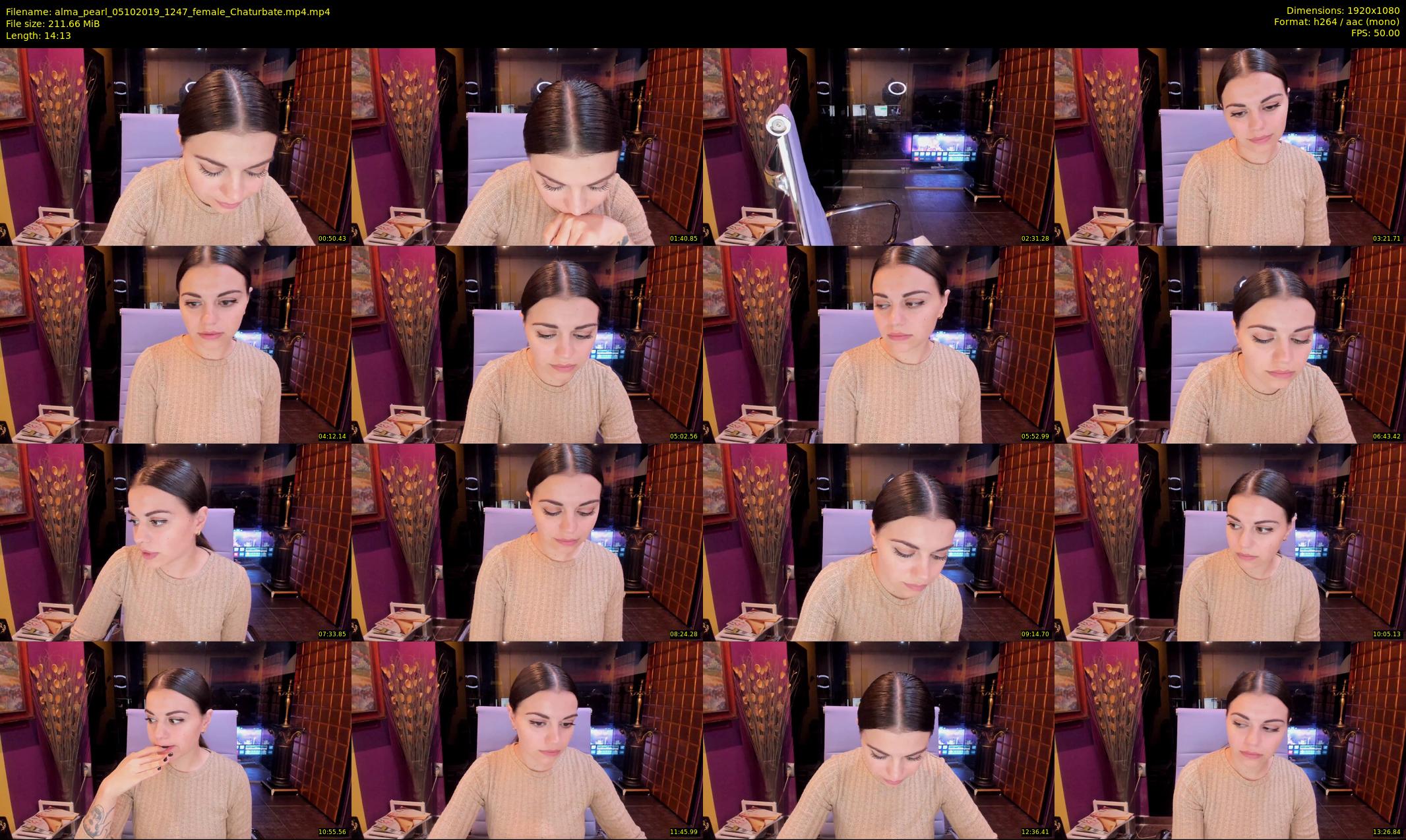alma_pearl — 15 minute Chaturbate female cam show recording, 1080p, Oct 5, 2019