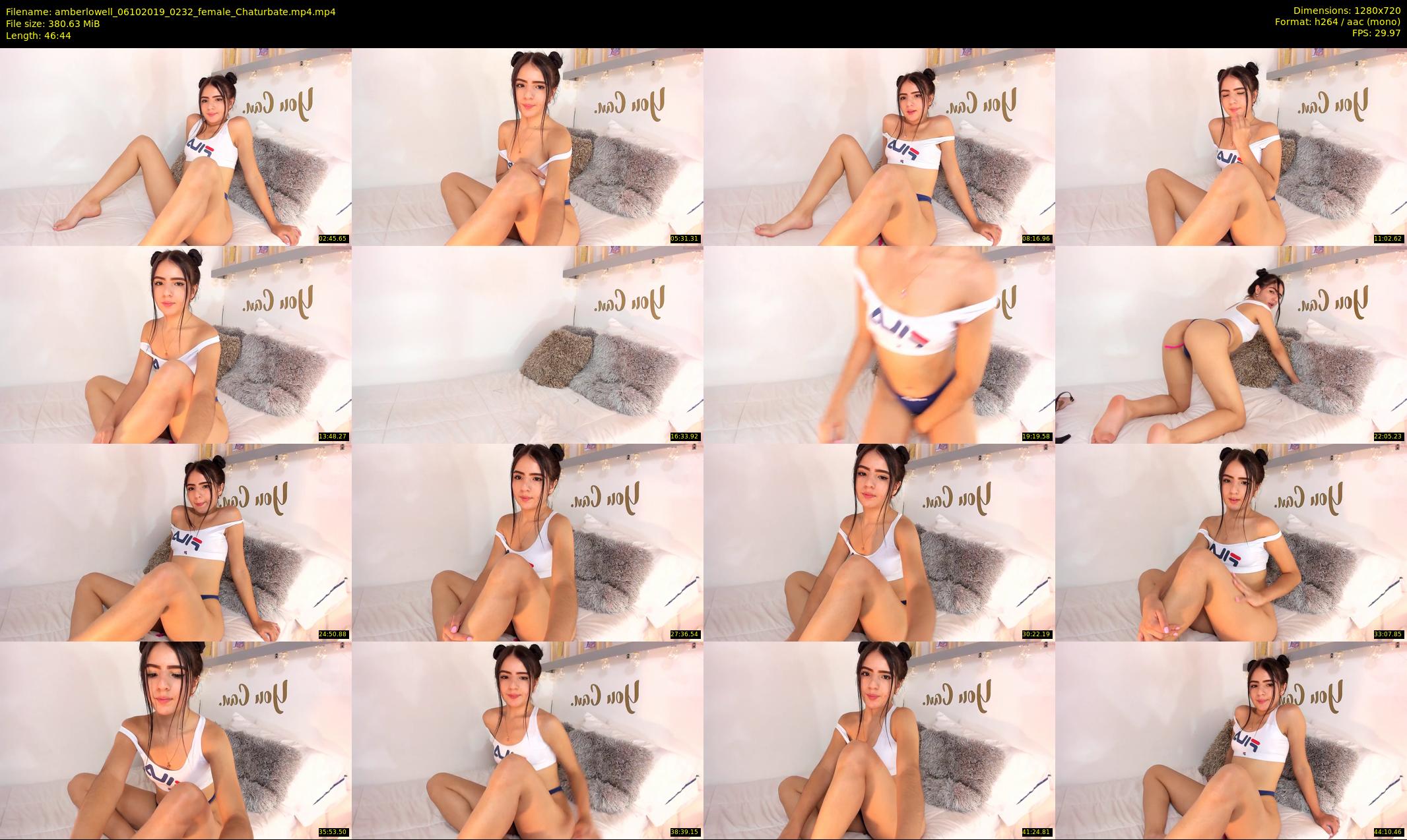amberlowell — 47 minute Chaturbate female cam show recording, 720p, Oct 6, 2019