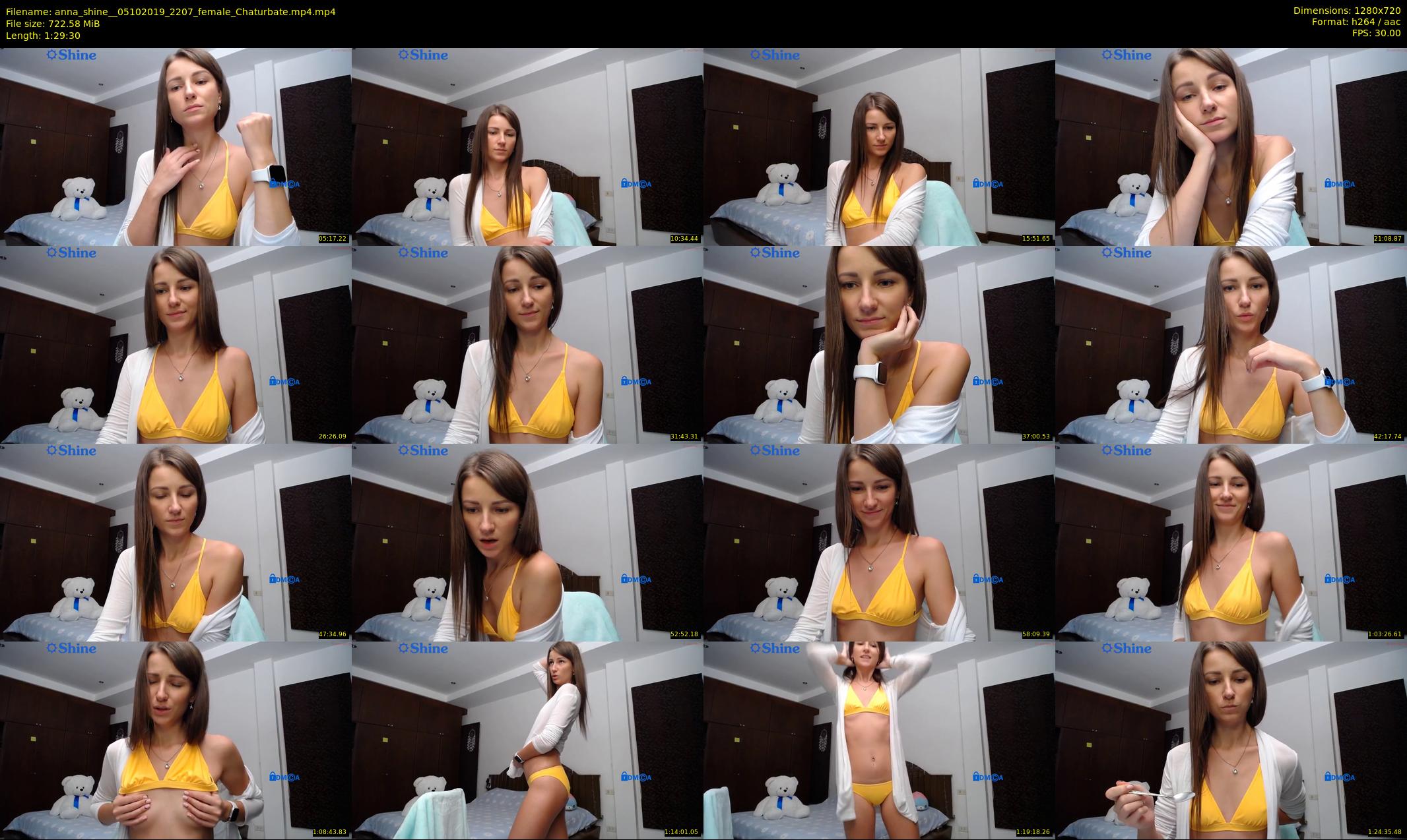 anna_shine_ — 90 minute Chaturbate female cam show recording, 720p, Oct 5, 2019