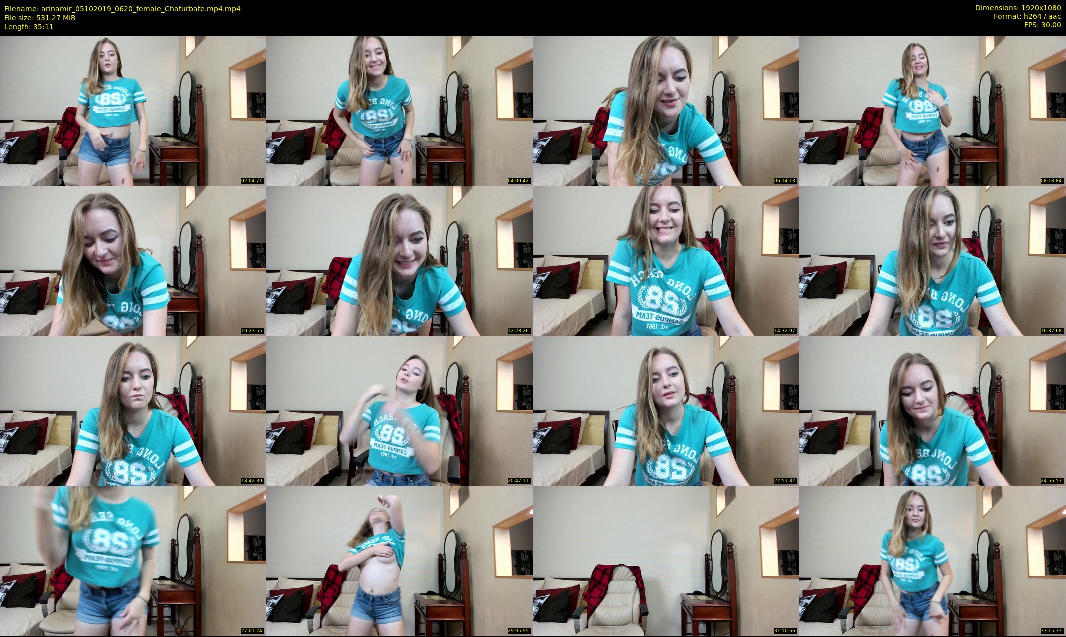 arinamir — 36 minute Chaturbate female cam show recording, 1080p, Oct 5, 2019