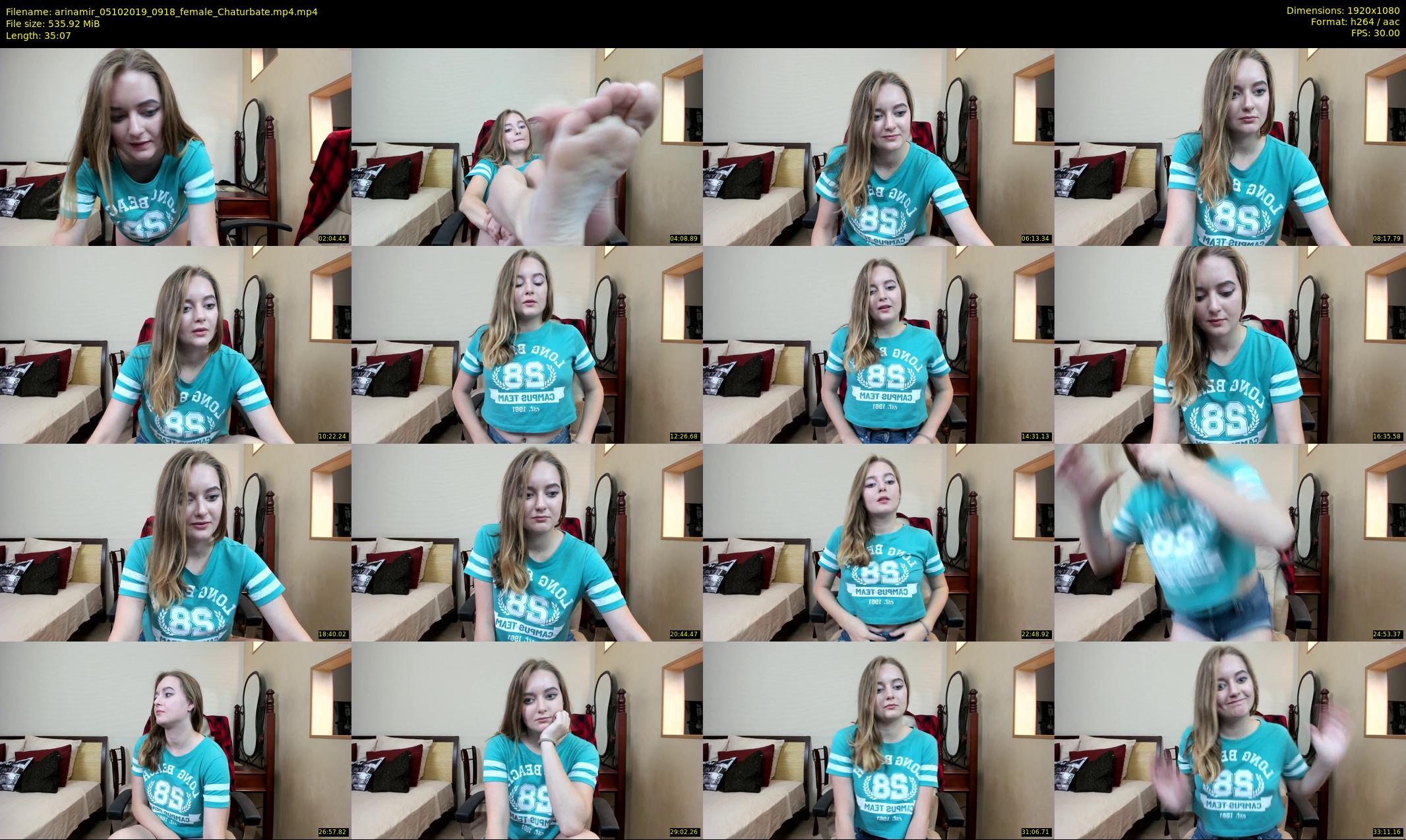 arinamir — 36 minute Chaturbate female cam show recording, 1080p, Oct 5, 2019