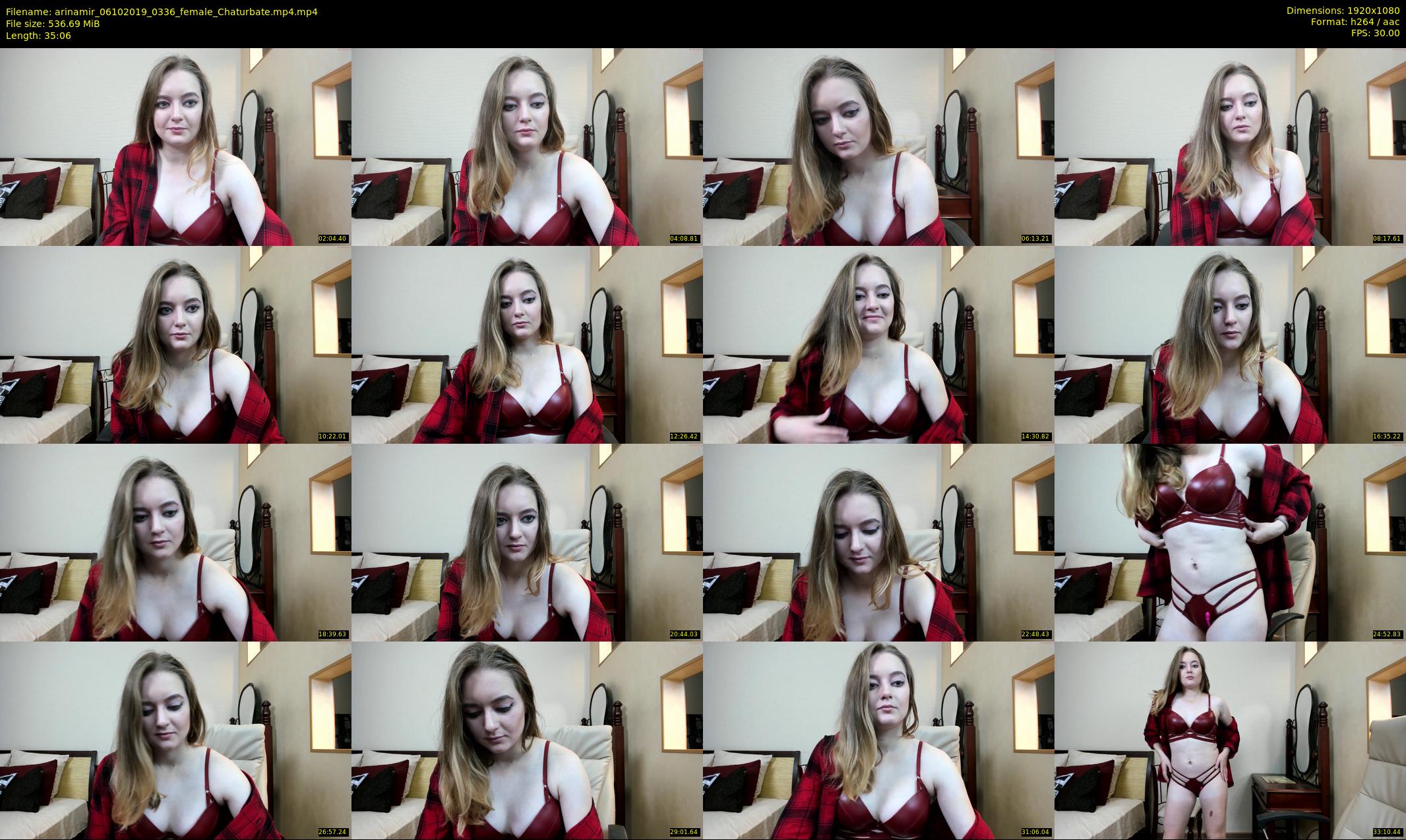 arinamir — 36 minute Chaturbate female cam show recording, 1080p, Oct 6, 2019
