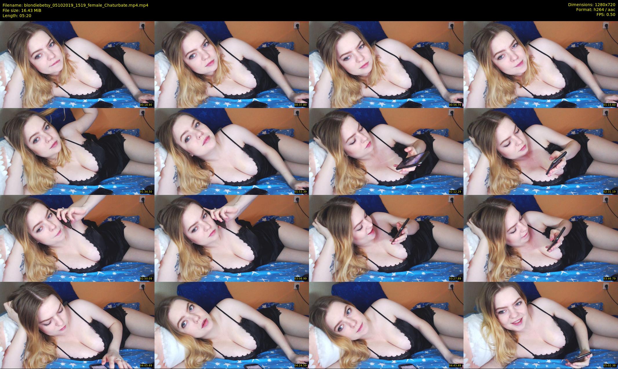 blondiebetsy — 6 minute Chaturbate female cam show recording, 720p, Oct 5, 2019