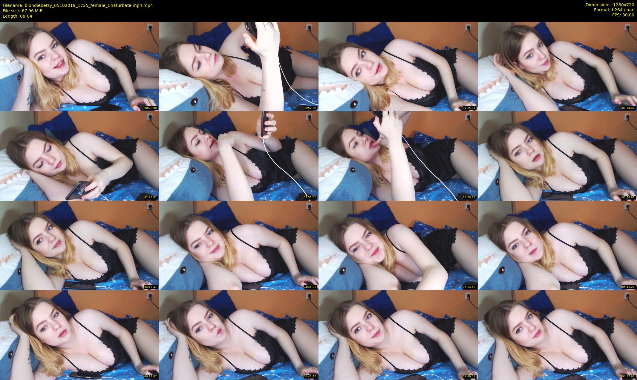 blondiebetsy — 9 minute Chaturbate female cam show recording, 720p, Oct 5, 2019