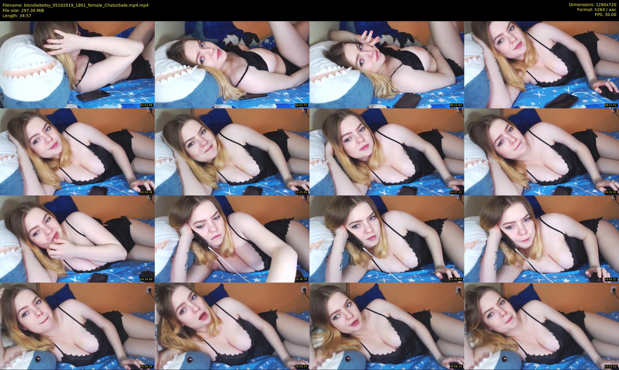 blondiebetsy — 35 minute Chaturbate female cam show recording, 720p, Oct 5, 2019