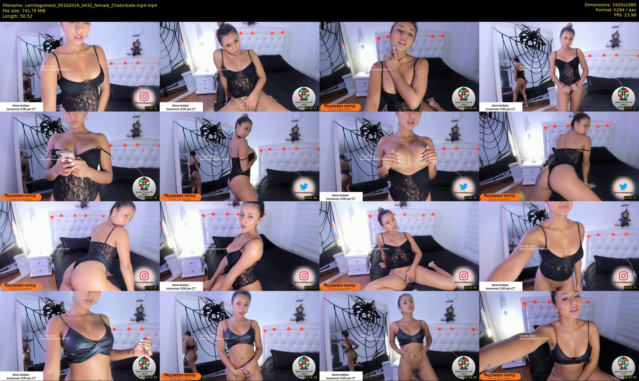 camilagomezz — 51 minute Chaturbate female cam show recording, 1080p, Oct 5, 2019