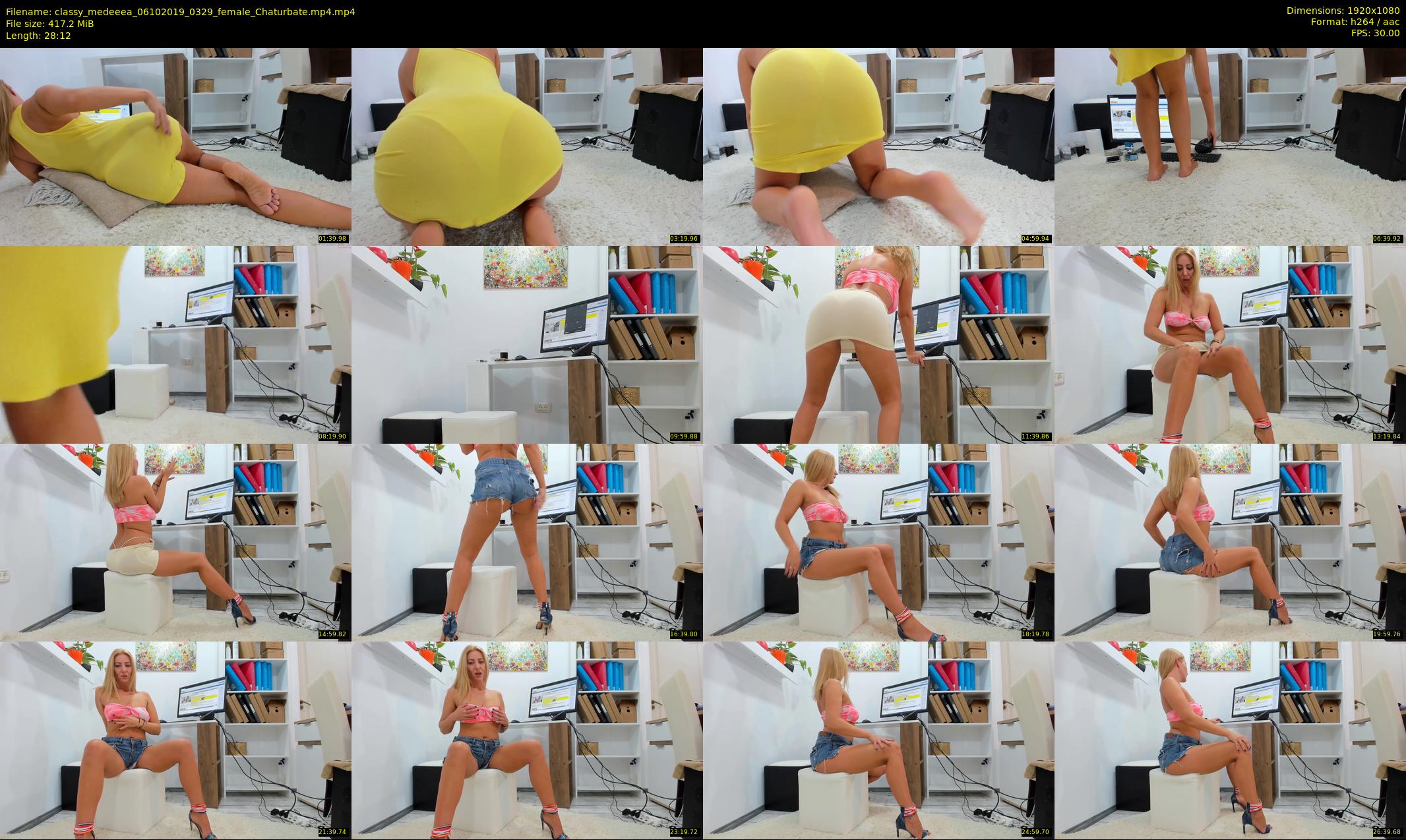 classy_medeeea — 29 minute Chaturbate female cam show recording, 1080p, Oct 6, 2019