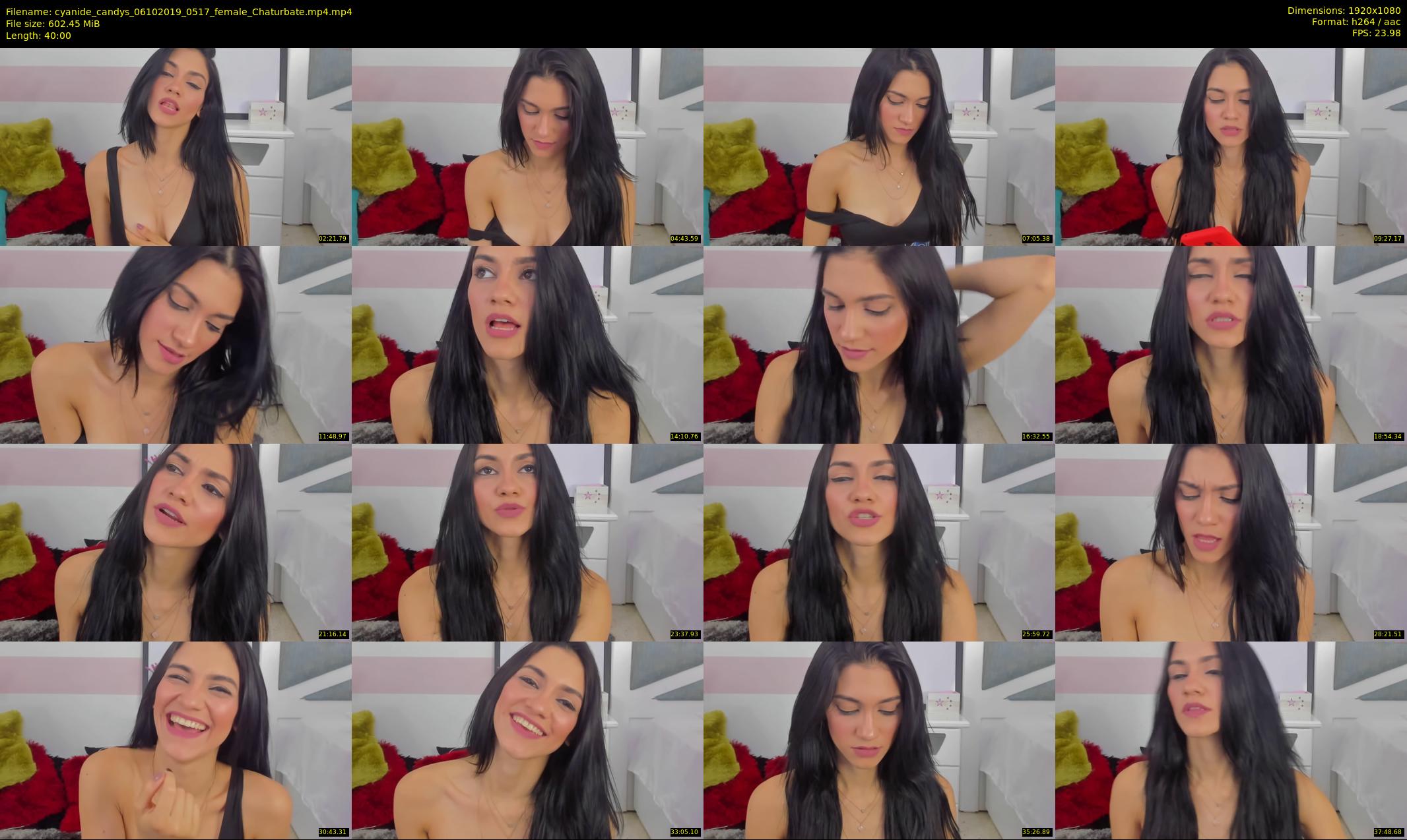 cyanide_candys — 40 minute Chaturbate female cam show recording, 1080p, Oct 6, 2019