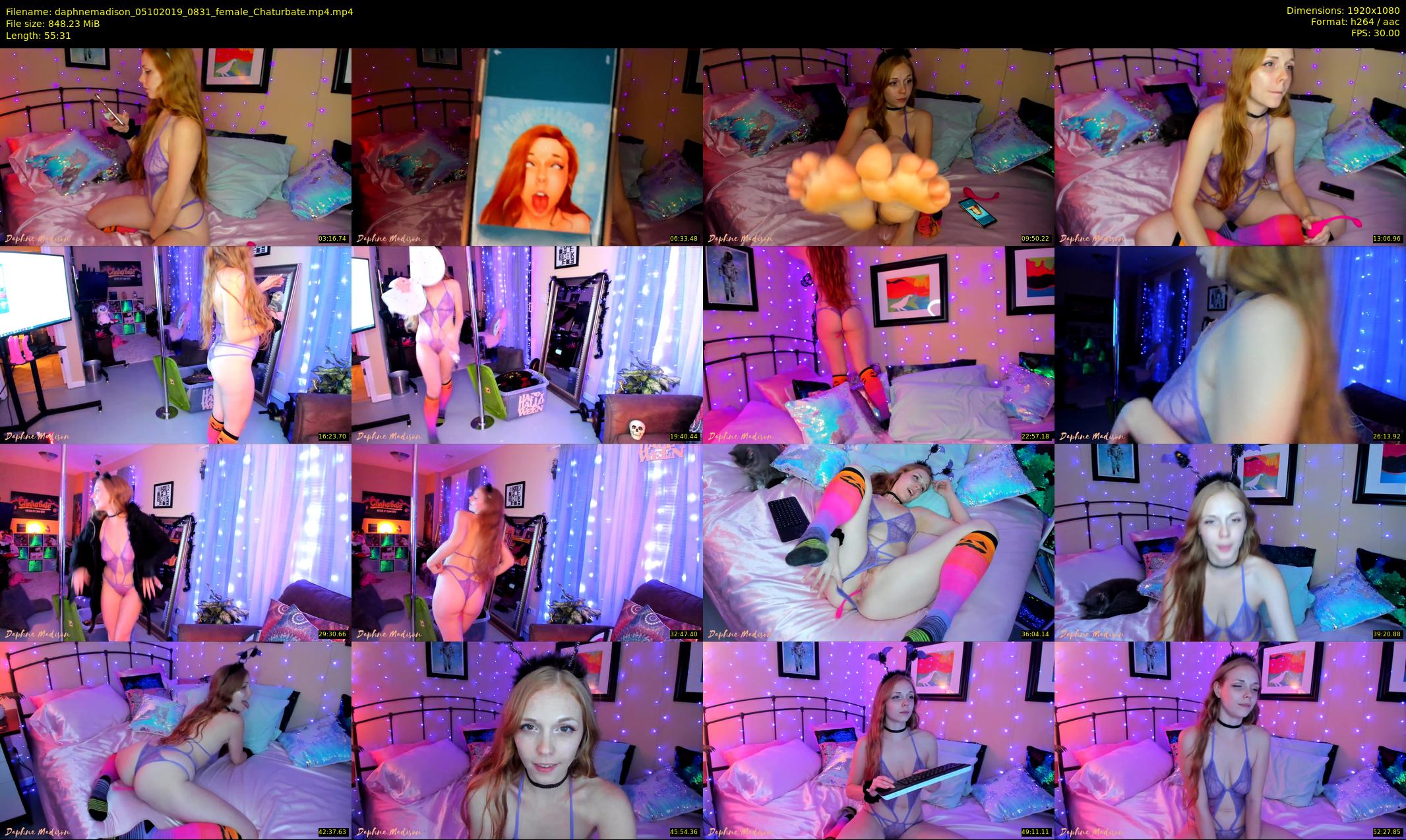 daphnemadison — 56 minute Chaturbate couple cam show recording, 1080p, Oct 5, 2019