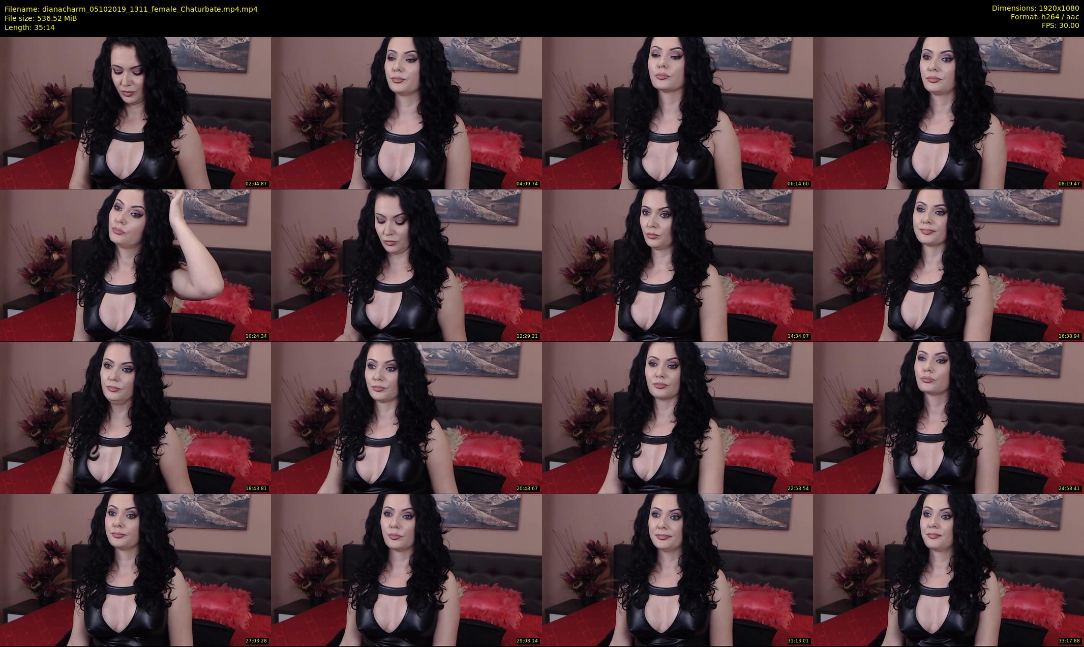 dianacharm — 36 minute Chaturbate female cam show recording, 1080p, Oct 5, 2019