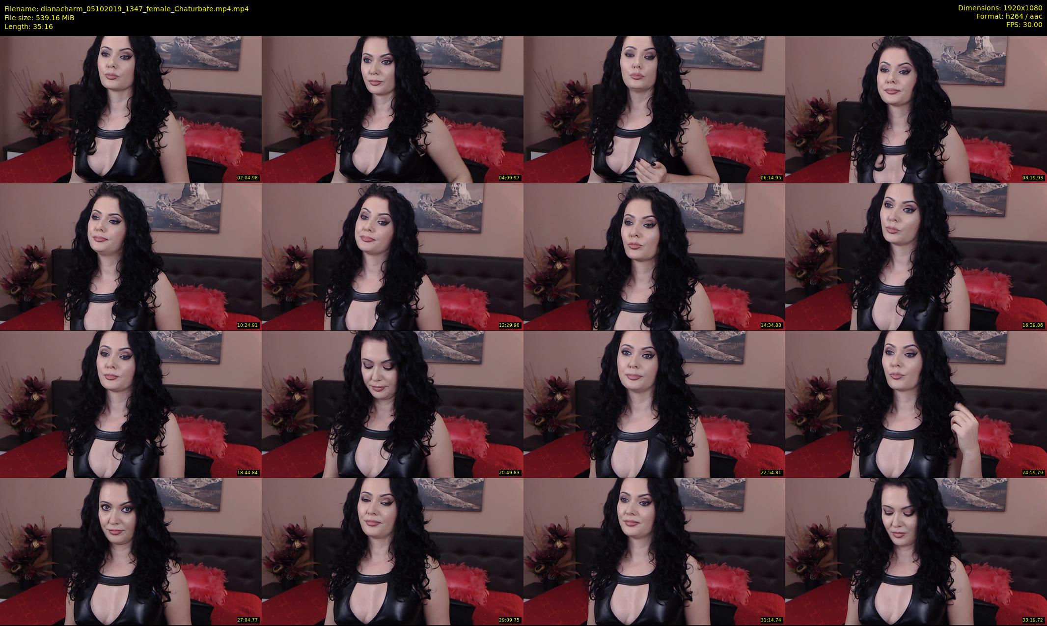 dianacharm — 36 minute Chaturbate female cam show recording, 1080p, Oct 5, 2019