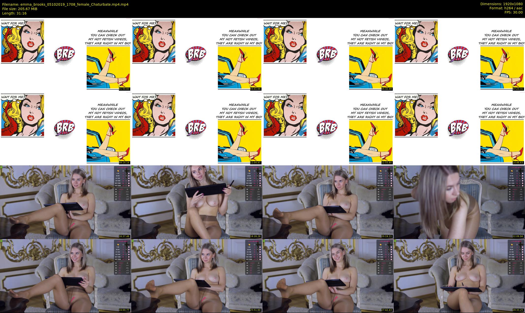 emma_brooks — 32 minute Chaturbate female cam show recording, 1080p, Oct 5, 2019