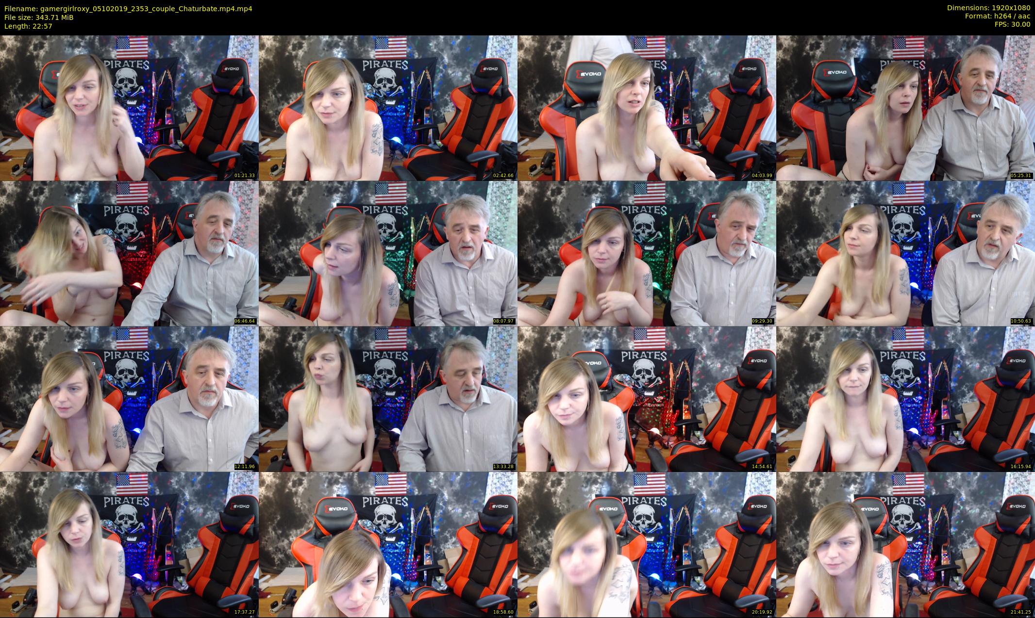 gamergirlroxy — 23 minute Chaturbate couple cam show recording, 1080p, Oct 5, 2019