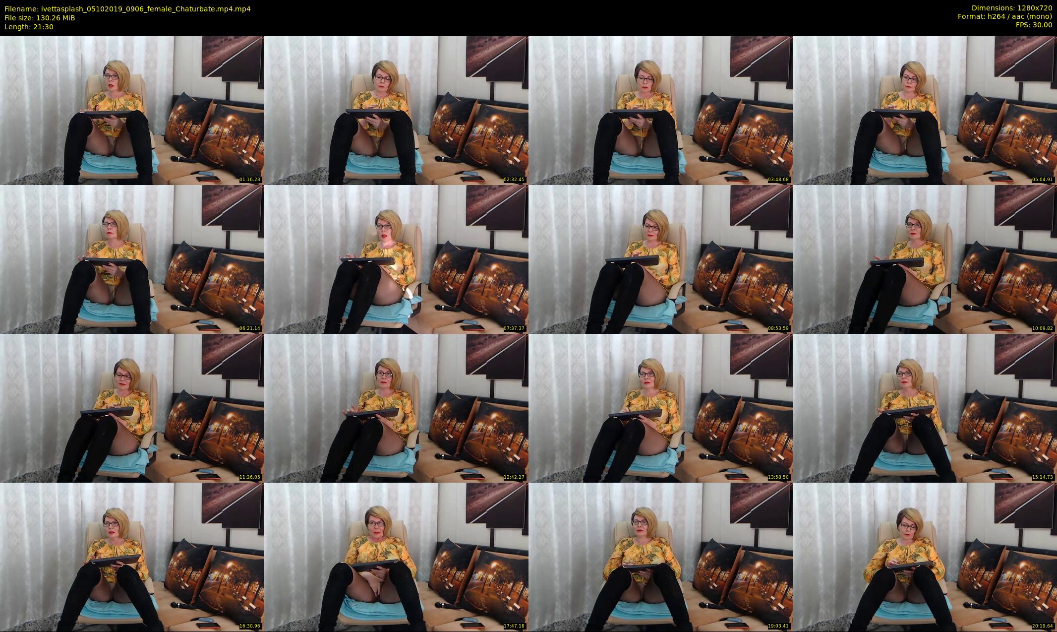 ivettasplash — 22 minute Chaturbate female cam show recording, 720p, Oct 5, 2019