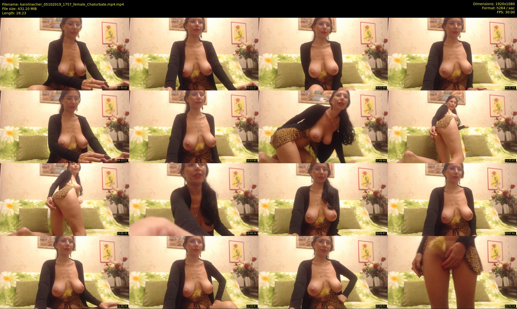 karolinecher — 29 minute Chaturbate female cam show recording, 1080p, Oct 5, 2019