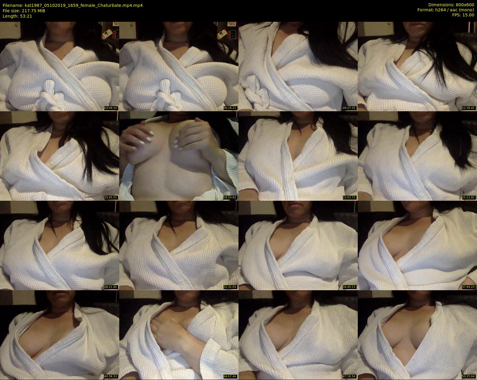kat1987 — 54 minute Chaturbate female cam show recording, 480p, Oct 5, 2019