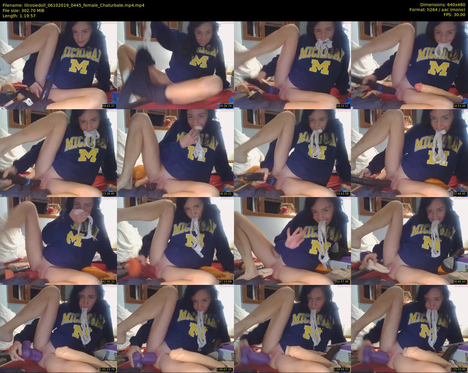 lilrosiedoll — 80 minute Chaturbate female cam show recording, 480p, Oct 6, 2019