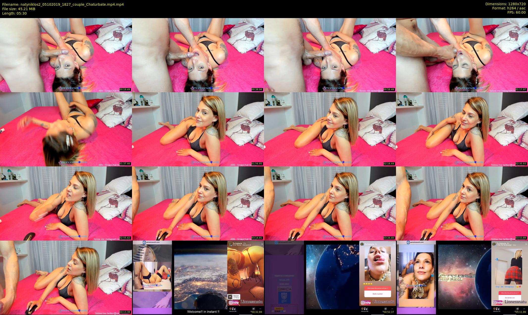 natyniklos2 — 6 minute Chaturbate couple cam show recording, 720p, Oct 5, 2019