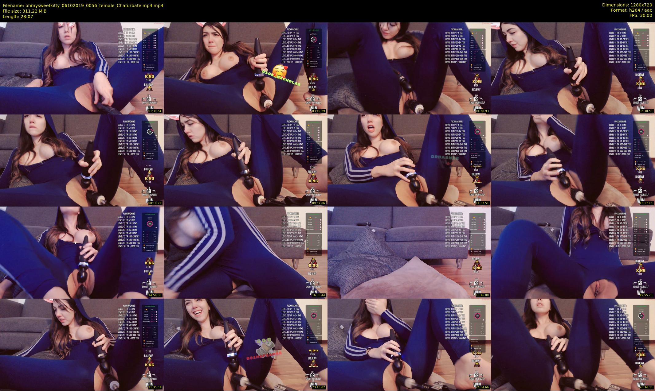 ohmysweetkitty — 29 minute Chaturbate female cam show recording, 720p, Oct 6, 2019