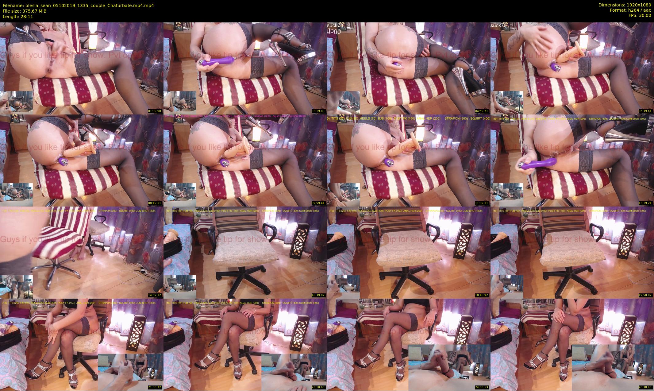 olesia_sean — 29 minute Chaturbate couple cam show recording, 1080p, Oct 5, 2019