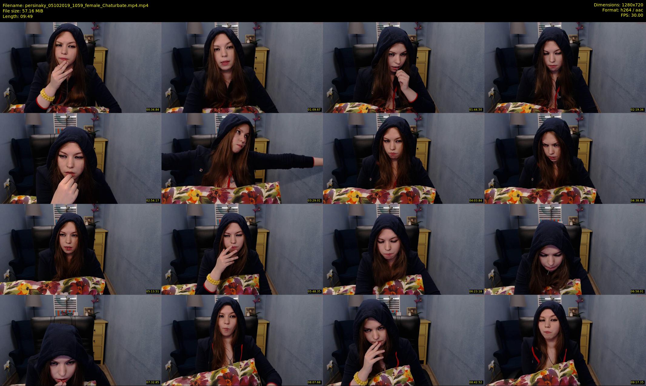 persinaky — 10 minute Chaturbate female cam show recording, 720p, Oct 5, 2019