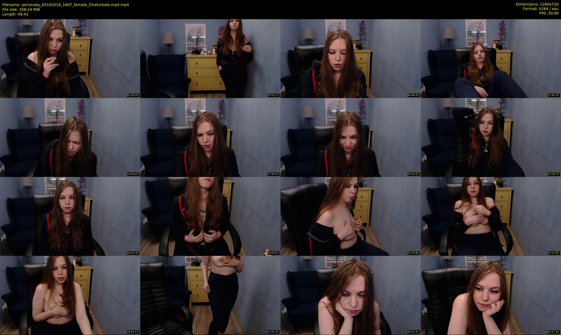 persinaky — 50 minute Chaturbate female cam show recording, 720p, Oct 5, 2019