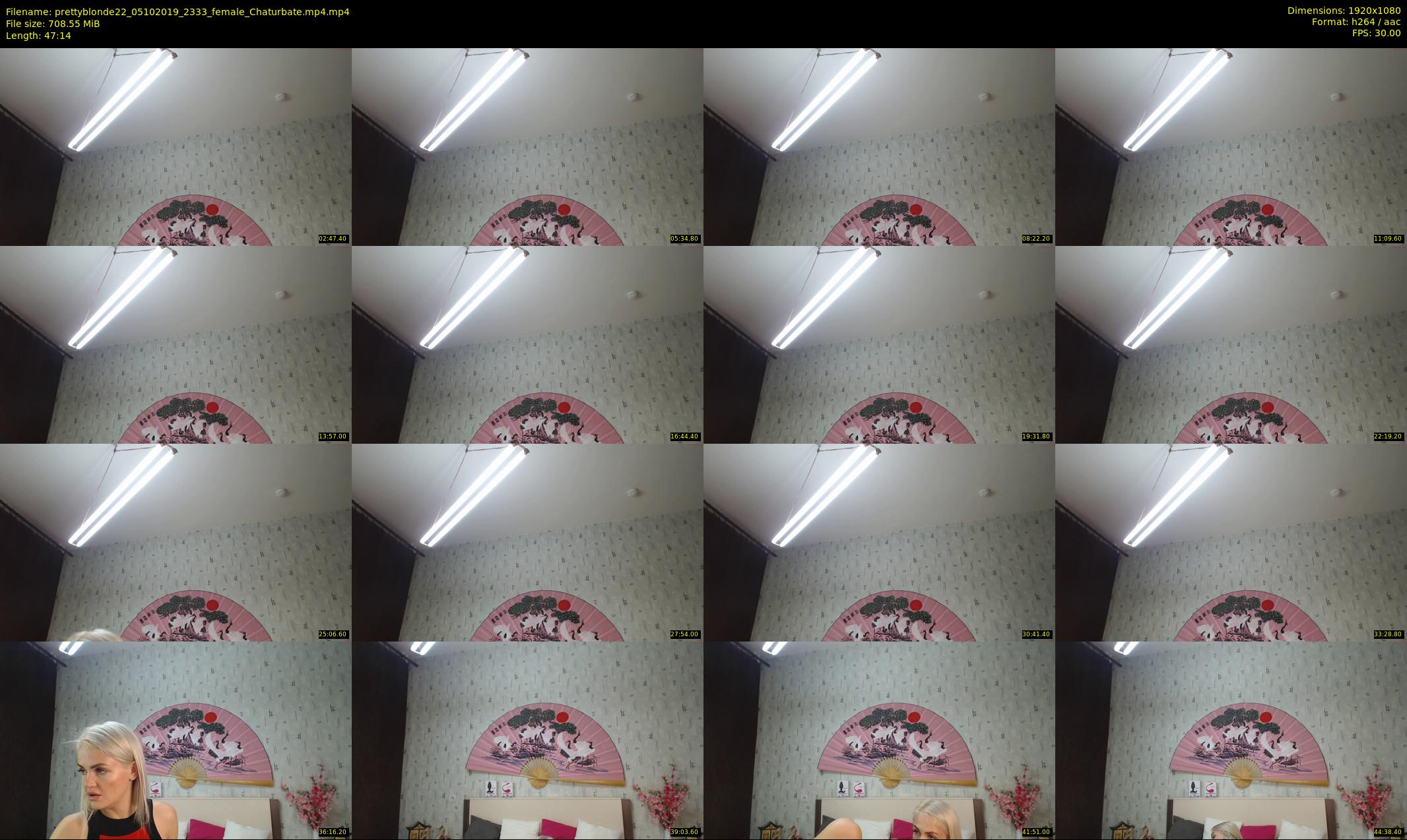 prettyblonde22 — 48 minute Chaturbate female cam show recording, 1080p, Oct 5, 2019