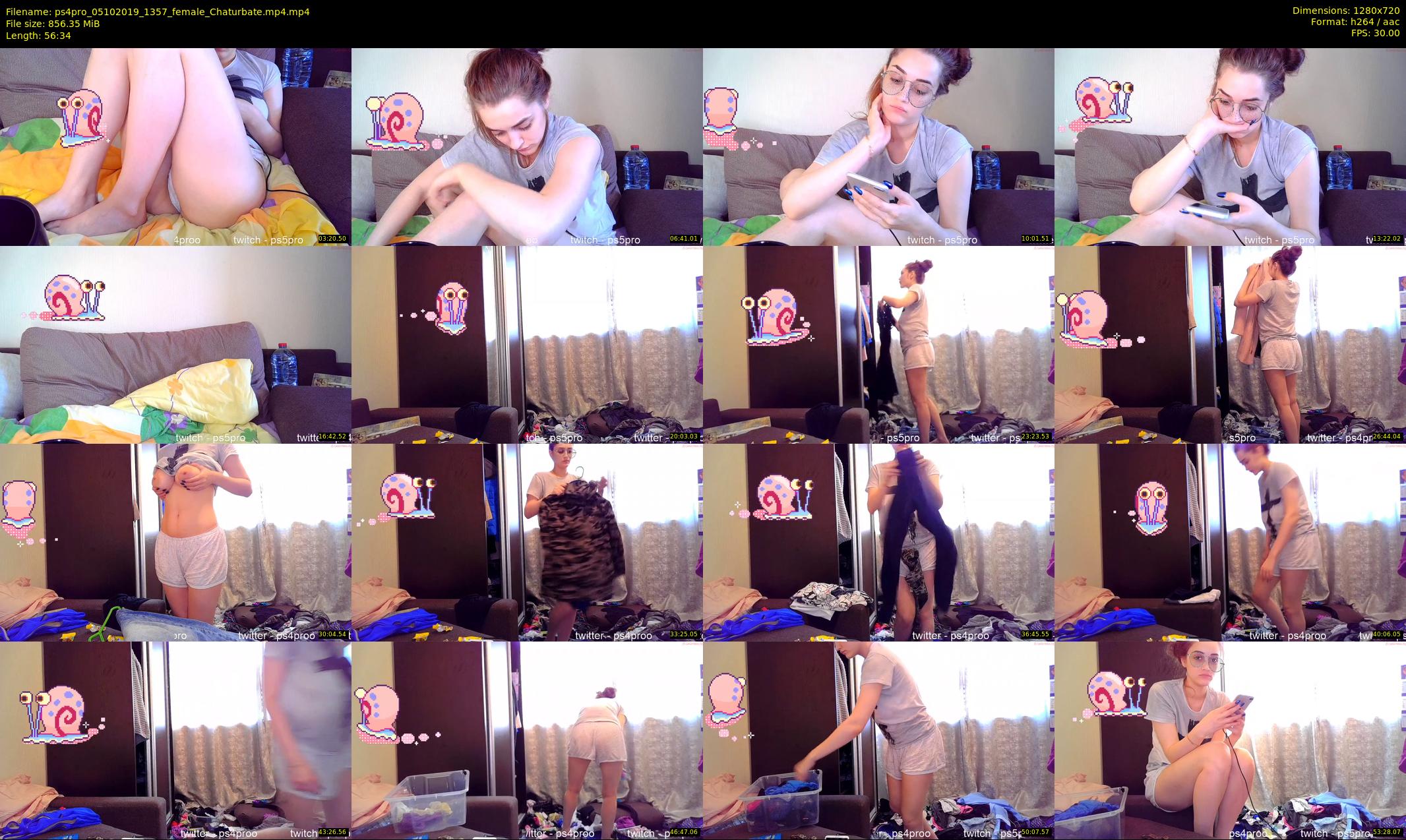 ps4pro — 57 minute Chaturbate female cam show recording, 720p, Oct 5, 2019