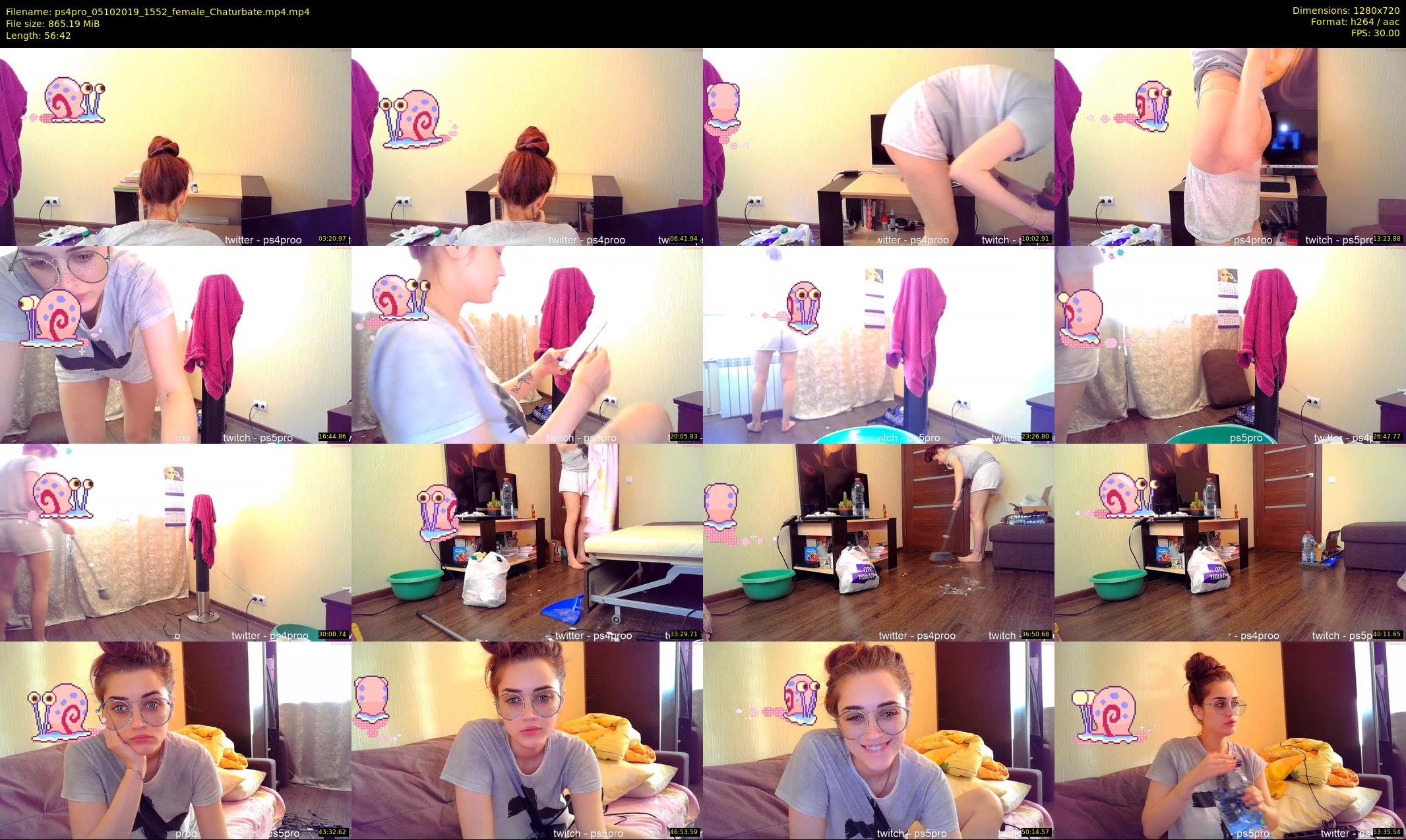 ps4pro — 57 minute Chaturbate female cam show recording, 720p, Oct 5, 2019
