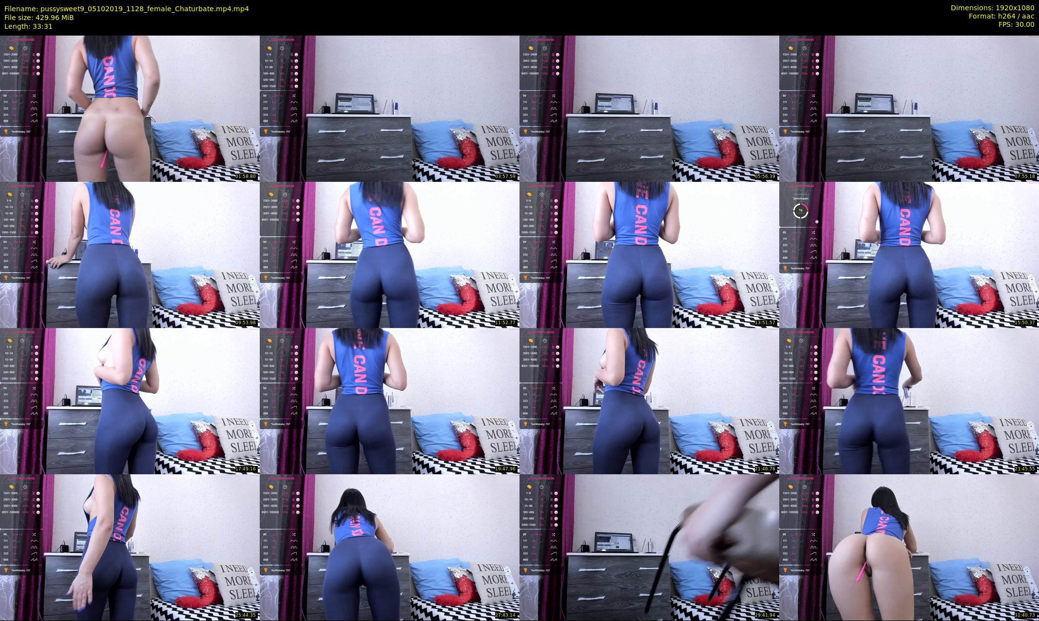pussysweet9 — 34 minute Chaturbate female cam show recording, 1080p, Oct 5, 2019