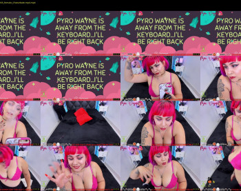 pyrowayne — 30 minute Chaturbate female cam show recording, 720p, Oct 6, 2019