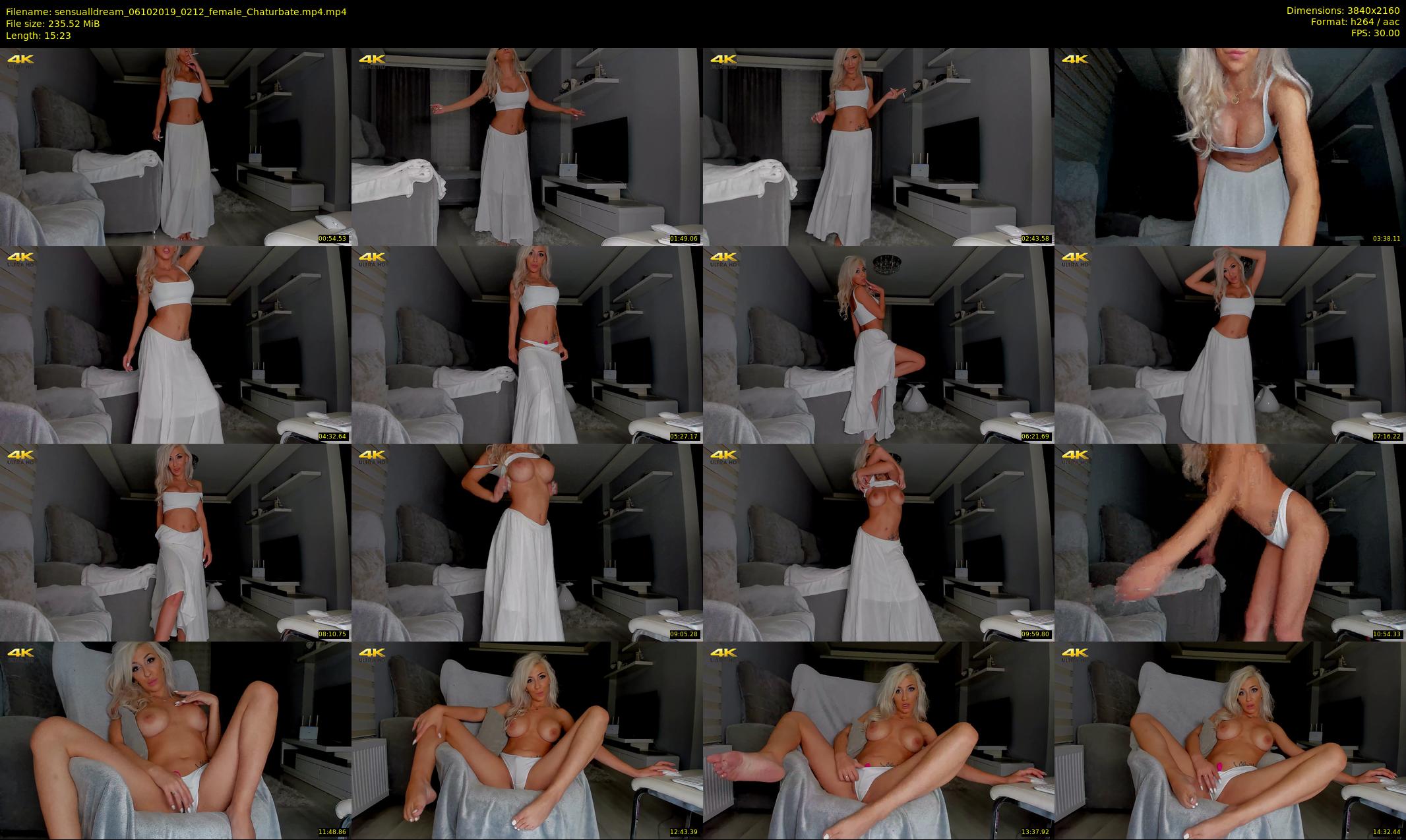 sensualldream — 16 minute Chaturbate female cam show recording, 4K, Oct 6, 2019