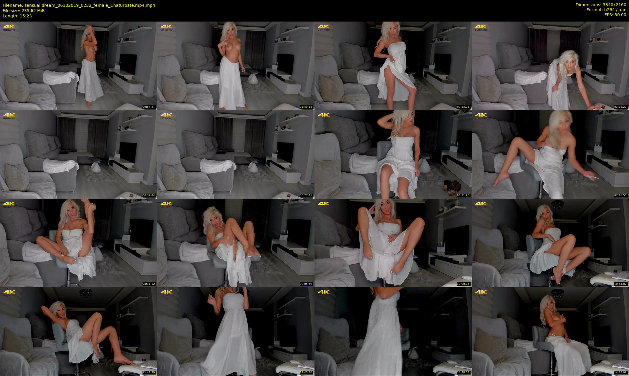 sensualldream — 16 minute Chaturbate female cam show recording, 4K, Oct 6, 2019