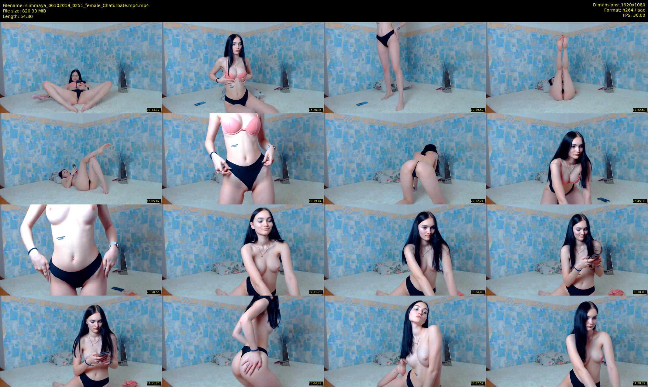 slimmaya — 55 minute Chaturbate female cam show recording, 1080p, Oct 6, 2019