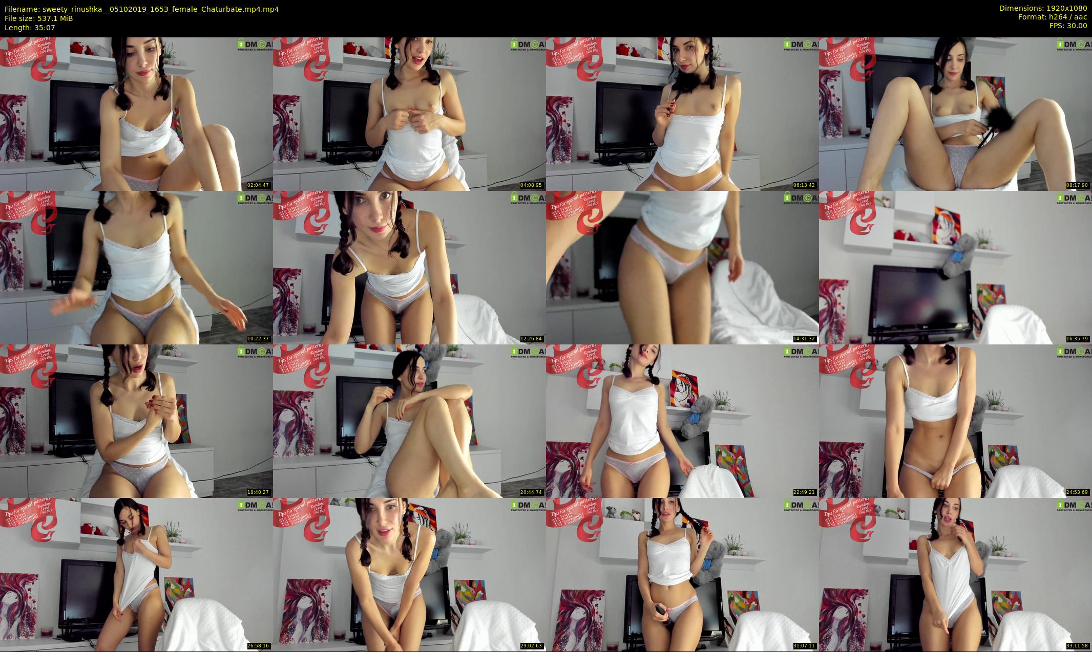 sweety_rinushka_ — 36 minute Chaturbate female cam show recording, 1080p, Oct 5, 2019