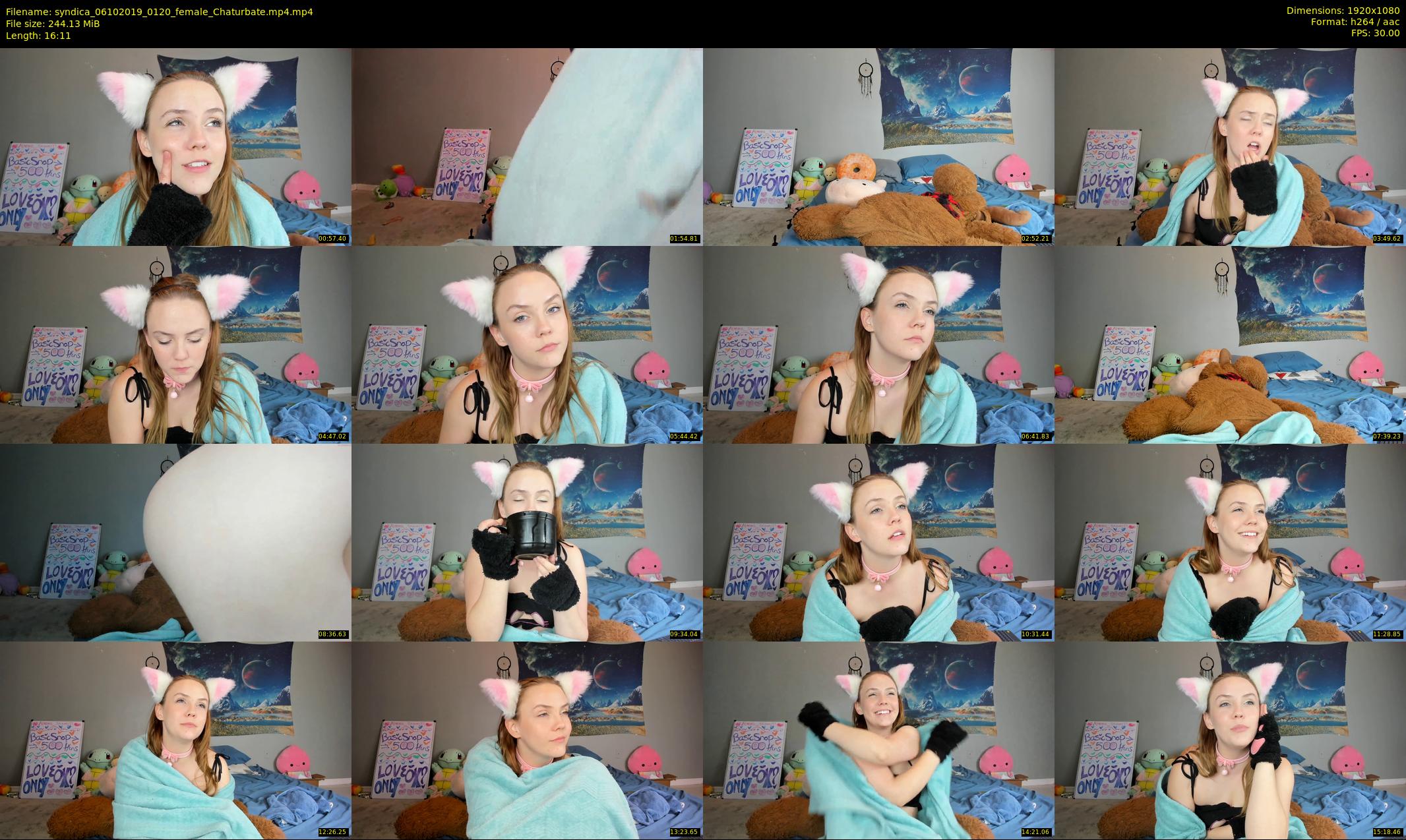 syndica — 17 minute Chaturbate female cam show recording, 1080p, Oct 6, 2019